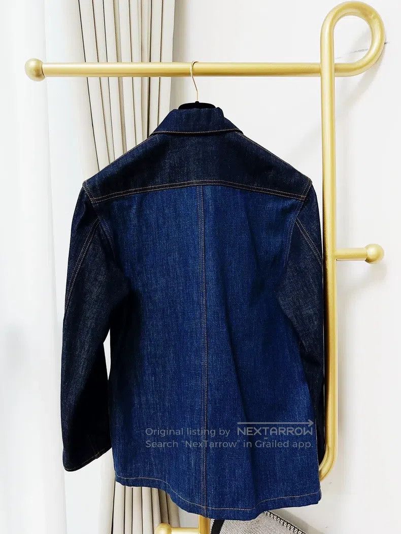 Fendi Fendi Navy Blue and Blue Long Sleeve Denim Jacket Size 4XL / US 24-26 - 3 Thumbnail