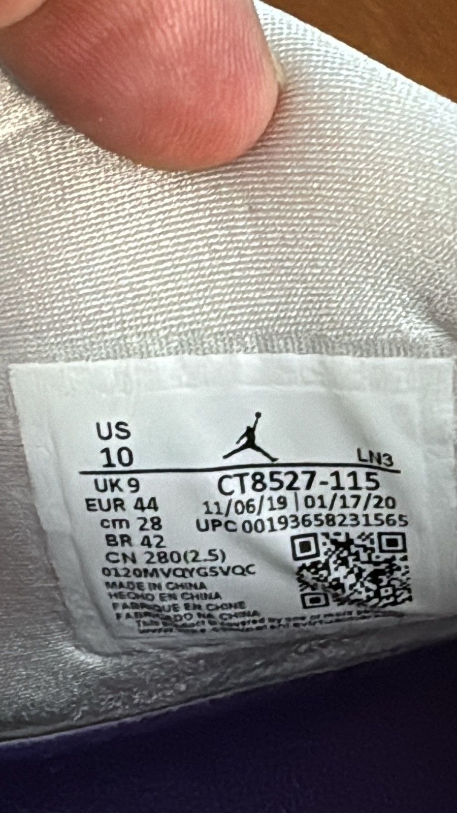 Jordan Brand Air Jordan 4 Retro Metallic Purple Size US 10 / EU 43 - 8 Thumbnail