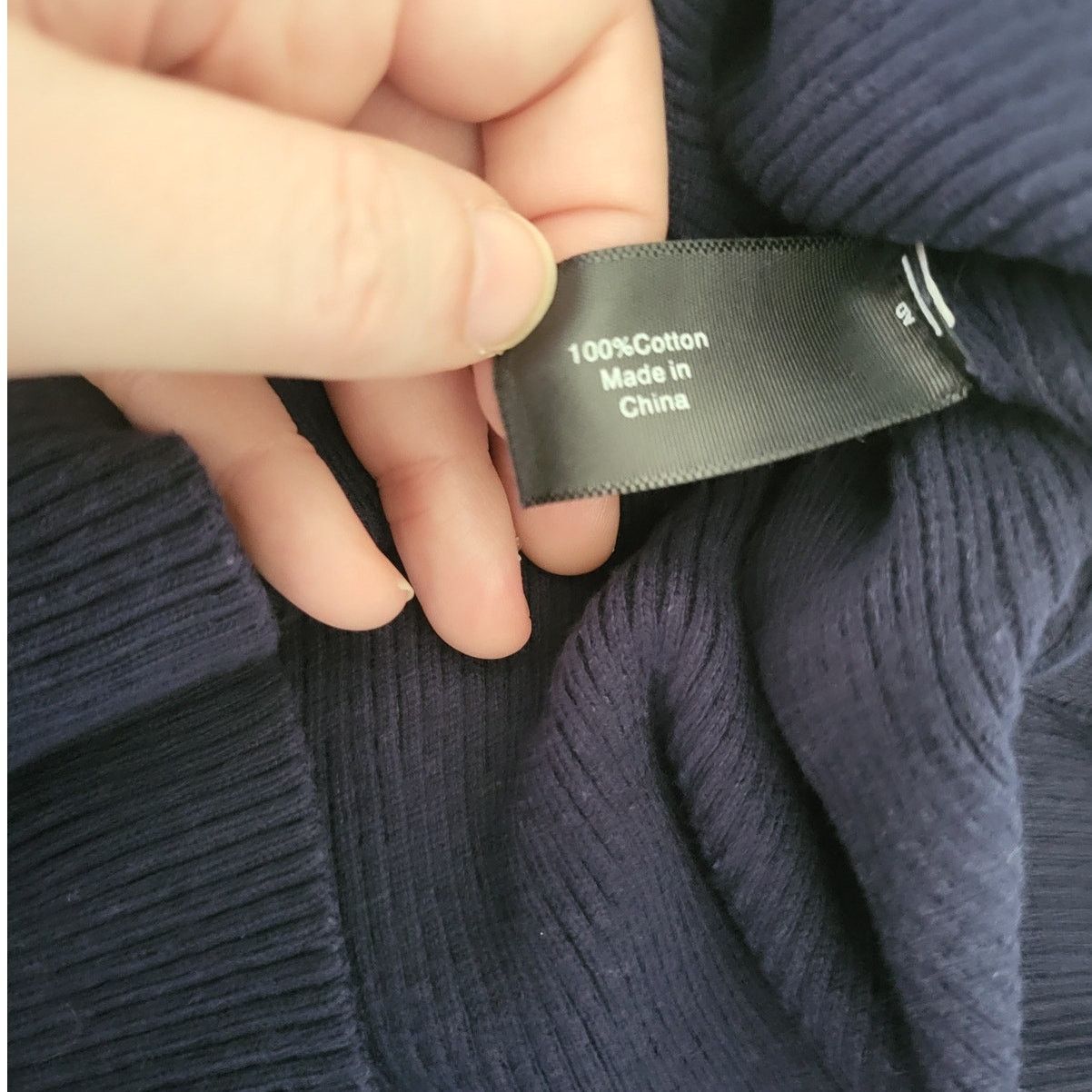 Other Lane Bryant Navy Blue Long Sleeve Ribbed Top - 18/20 Size XXL / US 16-18 / IT 52-54 - 5 Thumbnail