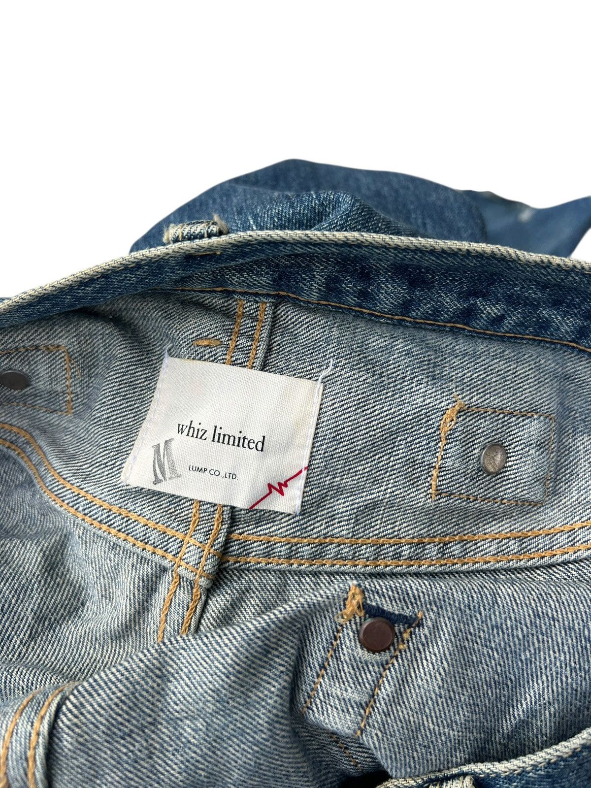 WHIZ LIMITED Whiz Limited Japan Ripped Distress Denim Selvedge Jeans Size US 32 / EU 48 - 22 Thumbnail