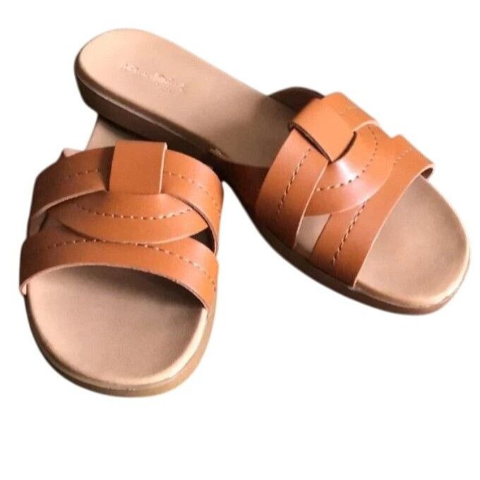 Other Womens Brown Strappy Slip-On Sandals Size 6.5 By Universal T Size US 6.5 / IT 36.5 - 5 Thumbnail