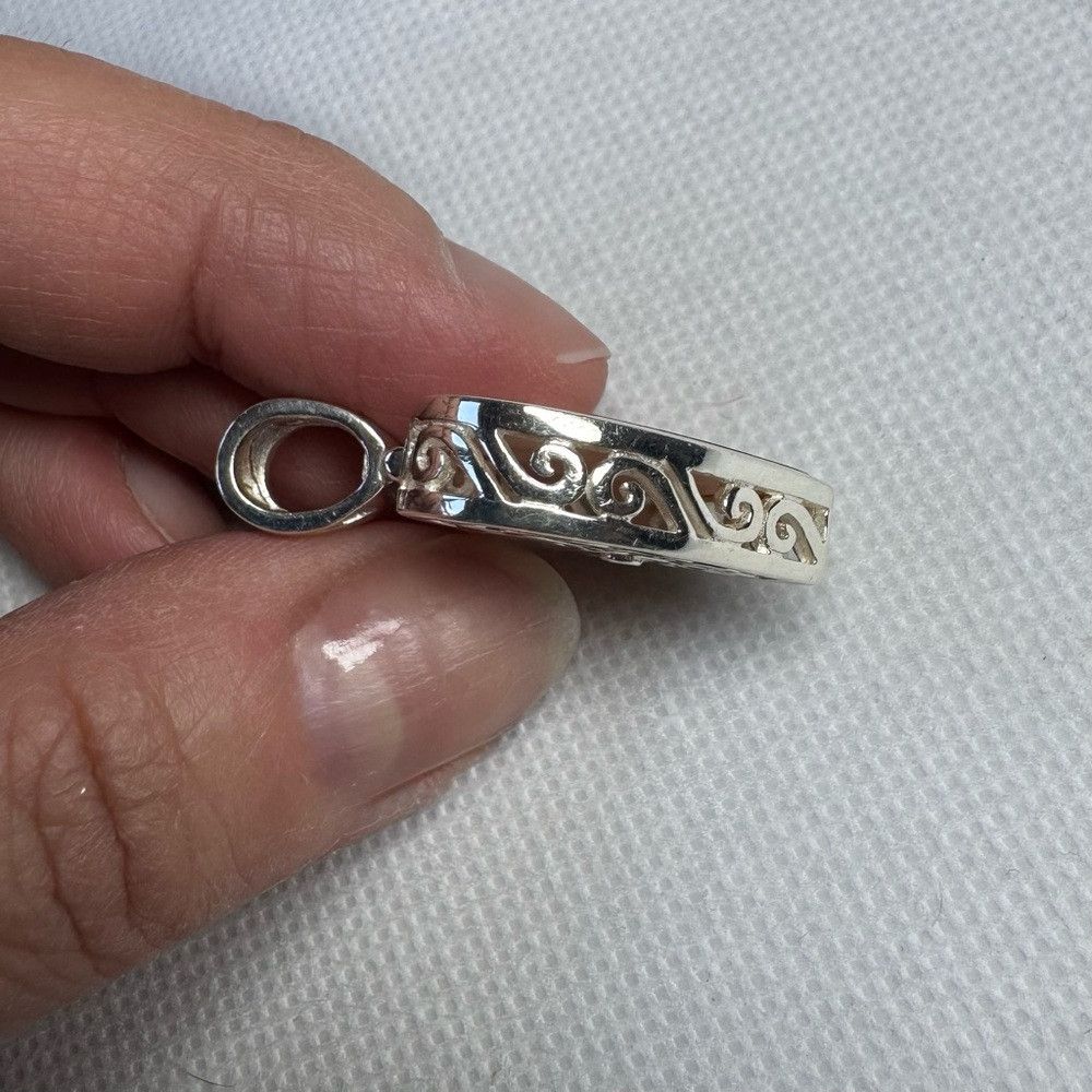Other Vintage 925 Sterling Silver Pearl Heart Pendant Size ONE SIZE - 5 Thumbnail