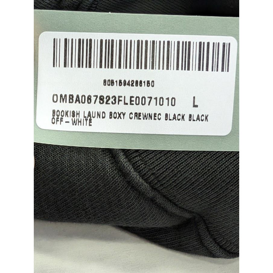 Off-White o1rshd1 Bookish Laund Boxy Crewneck in Black Size US L / EU 52-54 / 3 - 17 Thumbnail