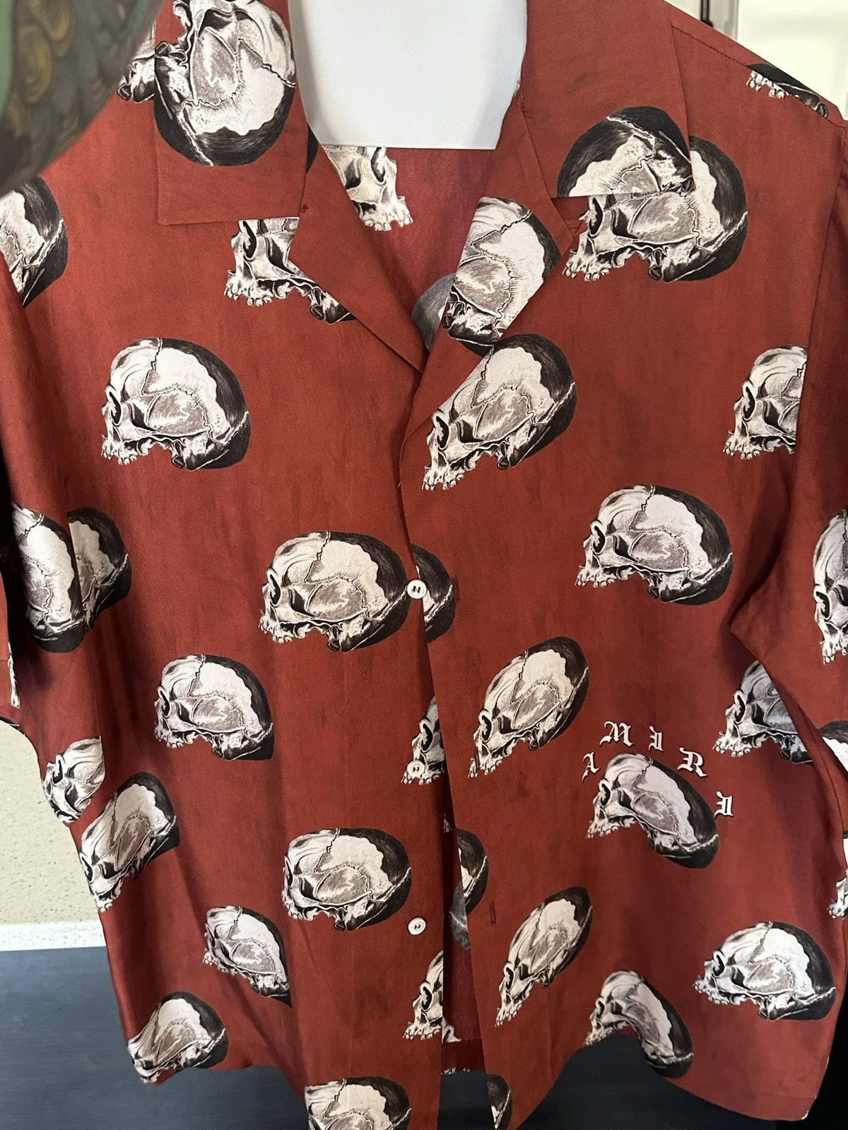 Amiri Amiri skull shirt silk Size US XL / EU 56 / 4 - 1 Thumbnail