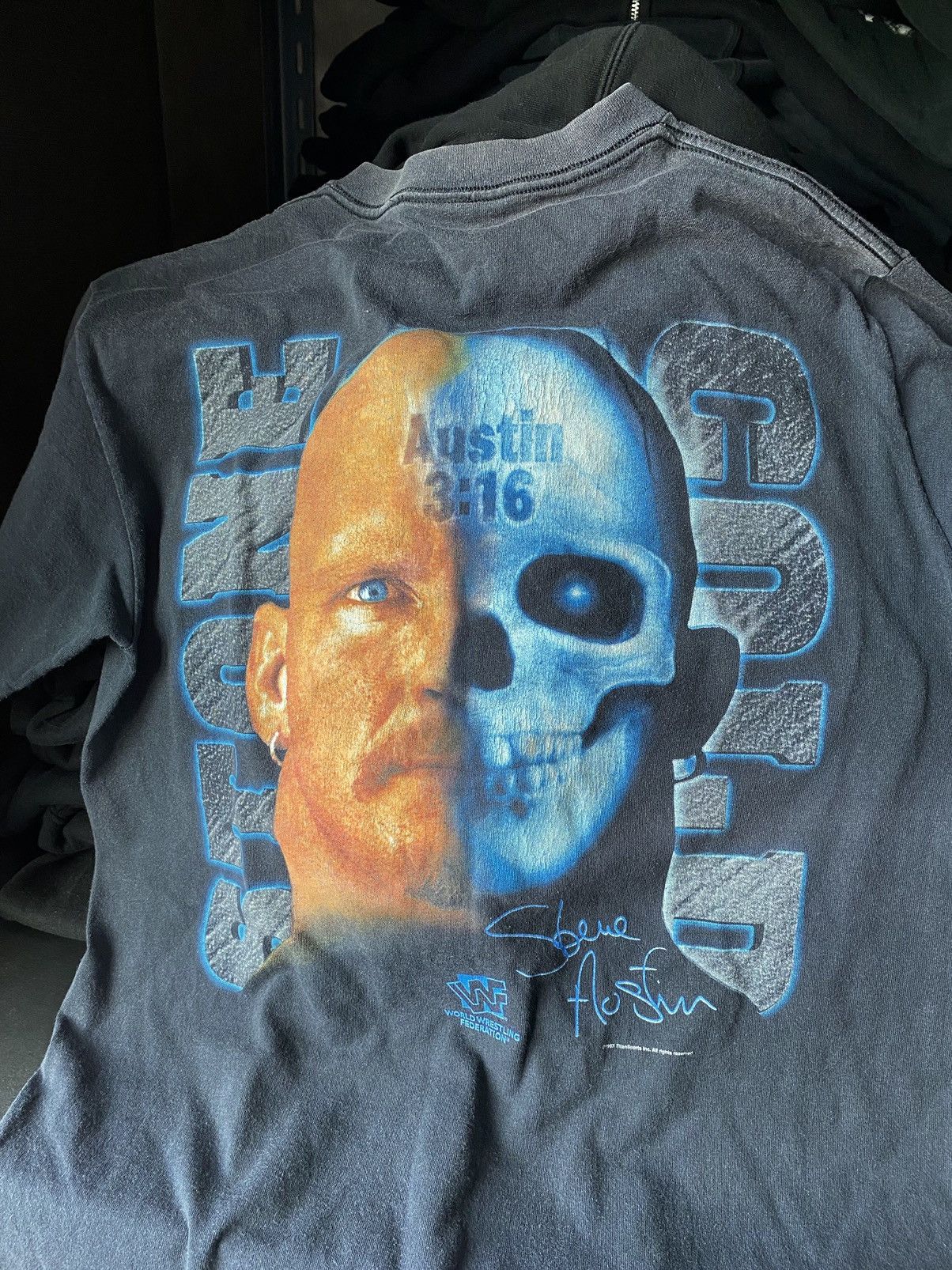 Faded Stone Cold Steve Austin WWF 1997 T-SHIRT