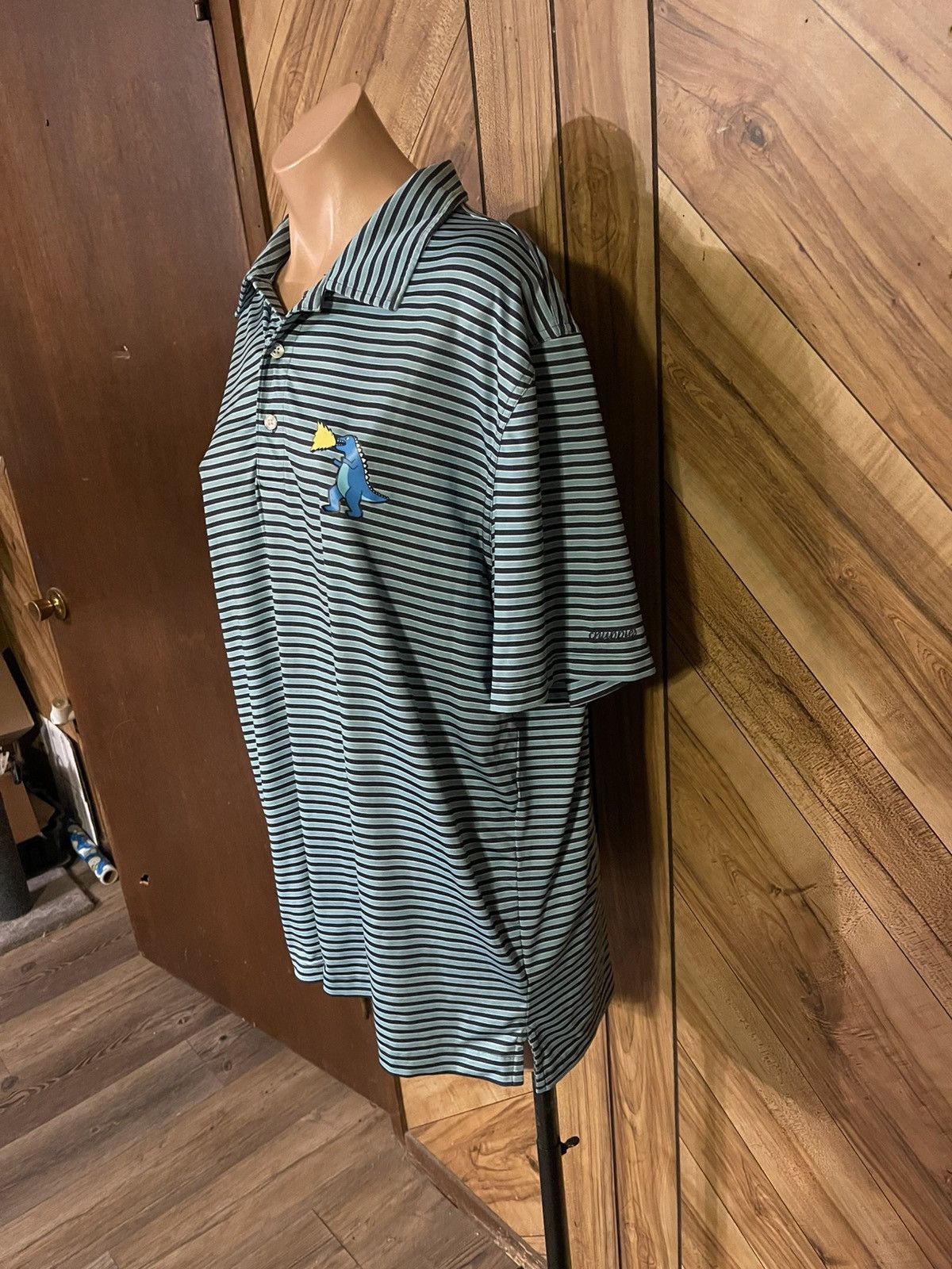 Chubbies Chubbies Men’s L Blue Striped Fired Up Stretched Polo Shirt Size US L / EU 52-54 / 3 - 5 Thumbnail