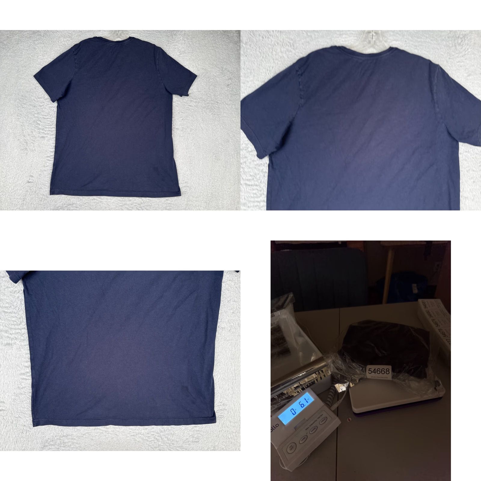 Tommy Hilfiger Tommy Hilfiger Shirt 100% Cotton Adult Large Blue Short Sleeve Crew Neck READ Size US L / EU 52-54 / 3 - 9 Thumbnail