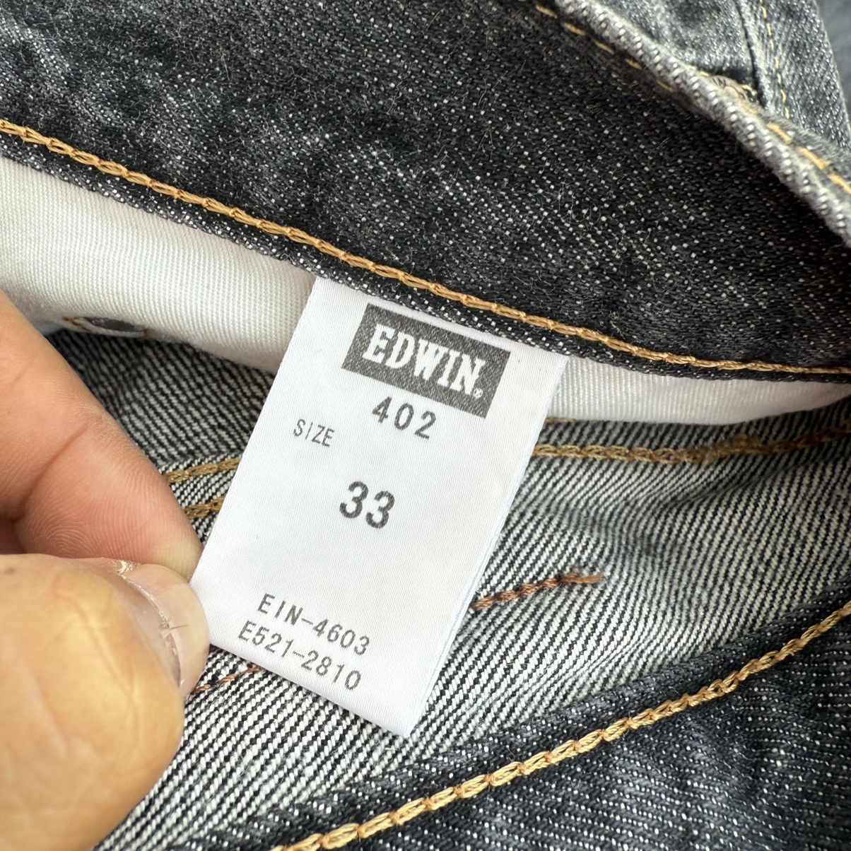 Edwin × Jean × Vintage VINTAGE EDWIN BLACK JEAN DENIM PANTS Size US 34 / EU 50 - 11 Thumbnail