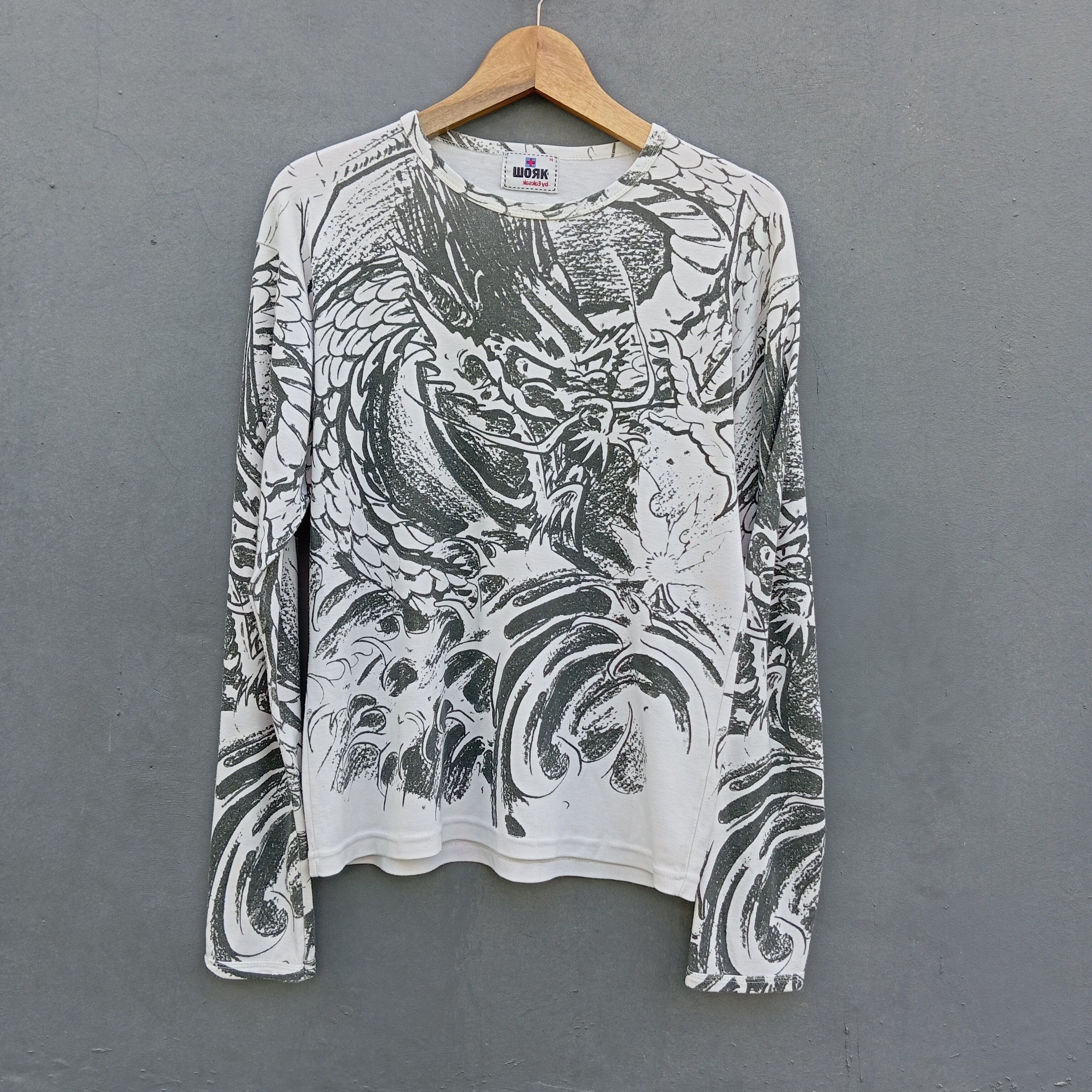 Japanese Brand vintage WORK by eak sak tattoo t shirt Size US M / EU 48-50 / 2 - 1 Thumbnail