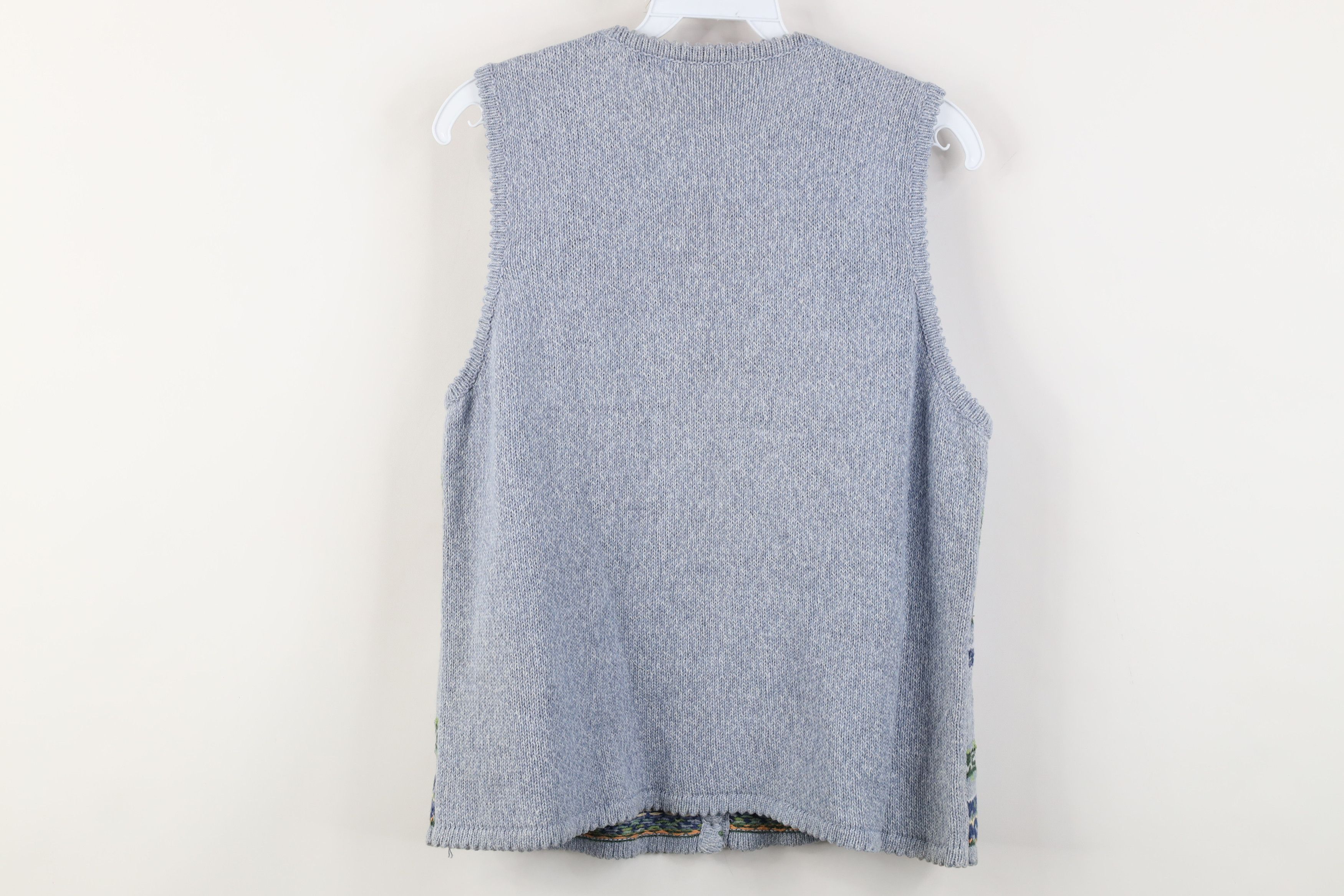 Vintage Vintage 90s Streetwear Embroidered Fair Isle Sweater Vest Size S / US 4 / IT 40 - 9 Thumbnail