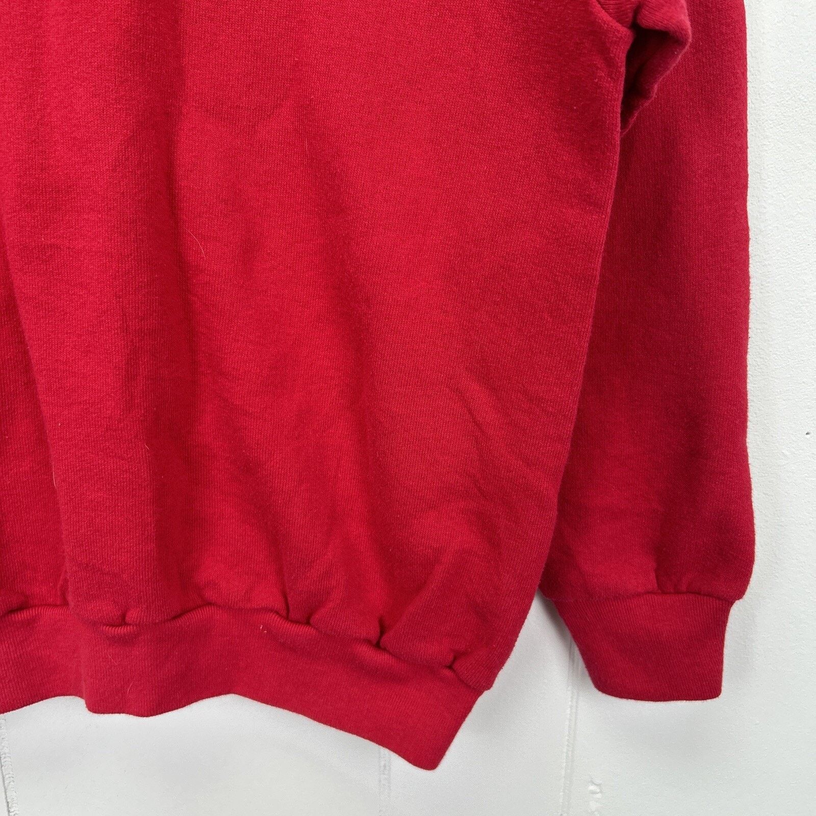 Fruit Of The Loom Fruit Of The Loom Vintage Red Blank Women’s Pullover Size M Size M / US 6-8 / IT 42-44 - 3 Thumbnail