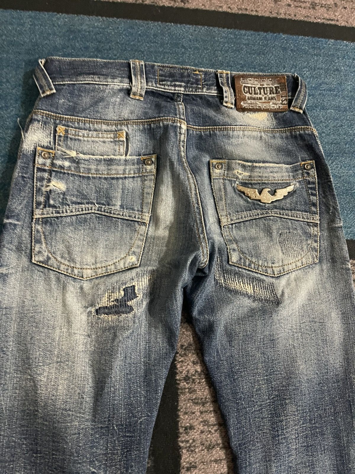 Armani Armani Jeans Distressed Denim Size US 29 - 8 Thumbnail