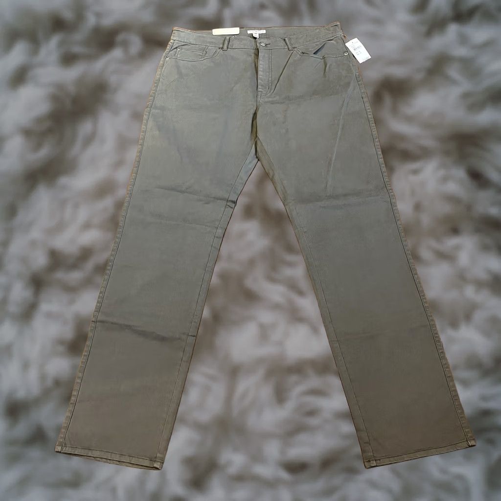 Peter Millar VINTAGE NWT Peter Millar Flat Front Khaki Pants Granite Cotton Stretch MF15B93 38x34 Mens Pants Size US 38 / EU 54 - 1 Thumbnail