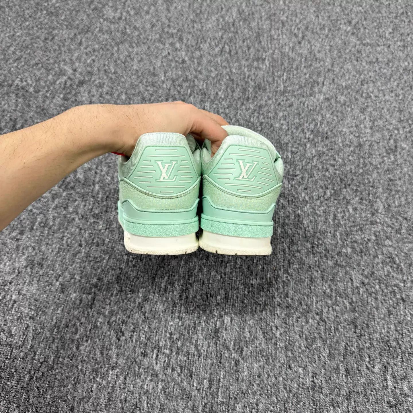 Louis Vuitton Louis Vuitton Mint Green Trainer 39 98 New Size US 6 / EU 39 - 5 Thumbnail