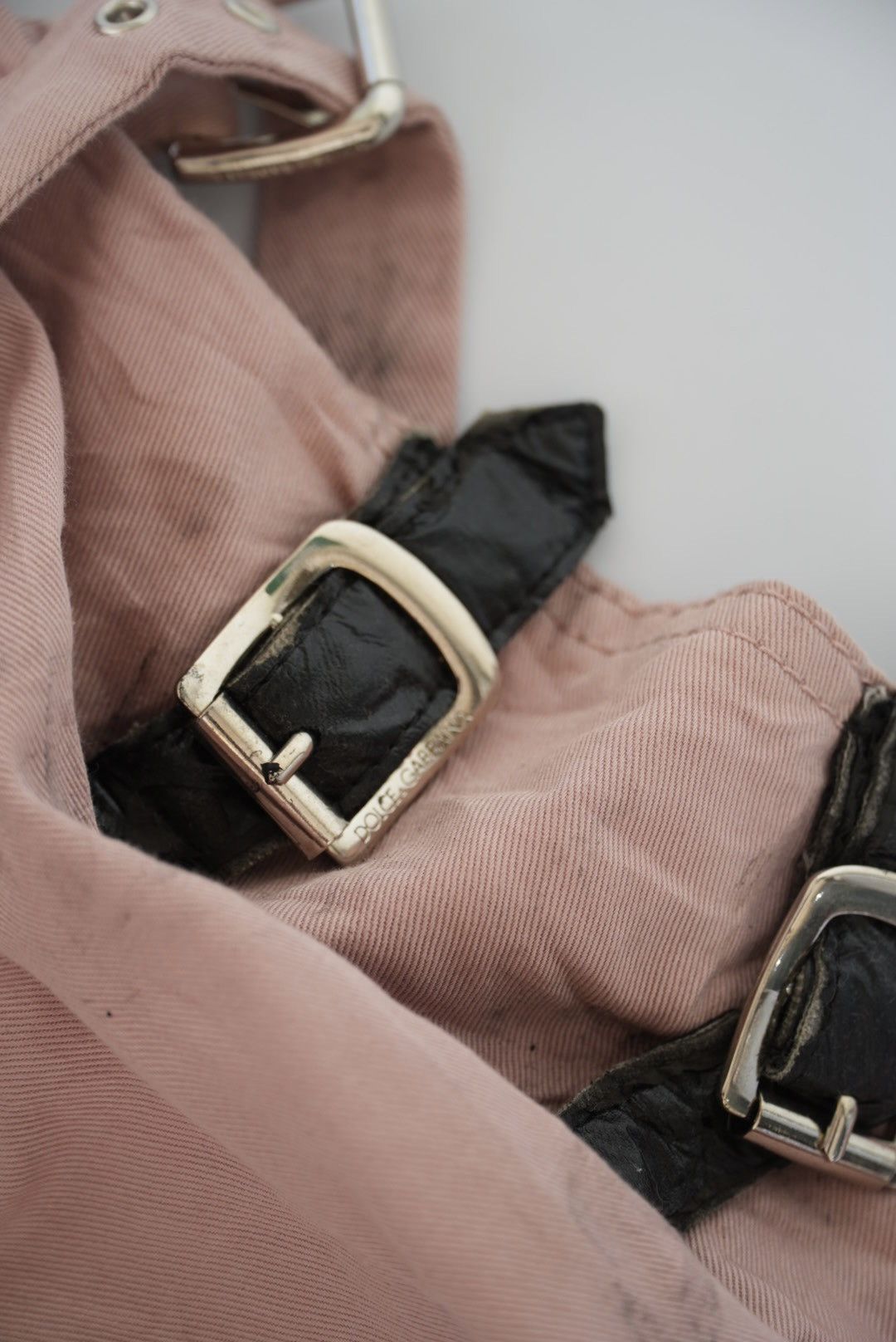 Dolce & Gabbana Dolce & Gabbana S/S 2003 “Sex & Love” Pink Bondage Pants Size 26" / US 2 / IT 38 - 10 Thumbnail