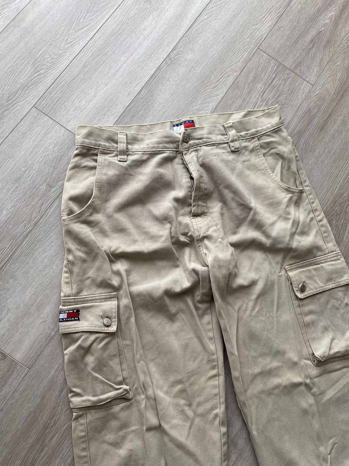 JNCO × Tommy Hilfiger × Vintage Crazy Vintage Y2K Baggy Multi-Pocket Skater Jeans JNCO Cargo Size US 34 / EU 50 - 4 Thumbnail