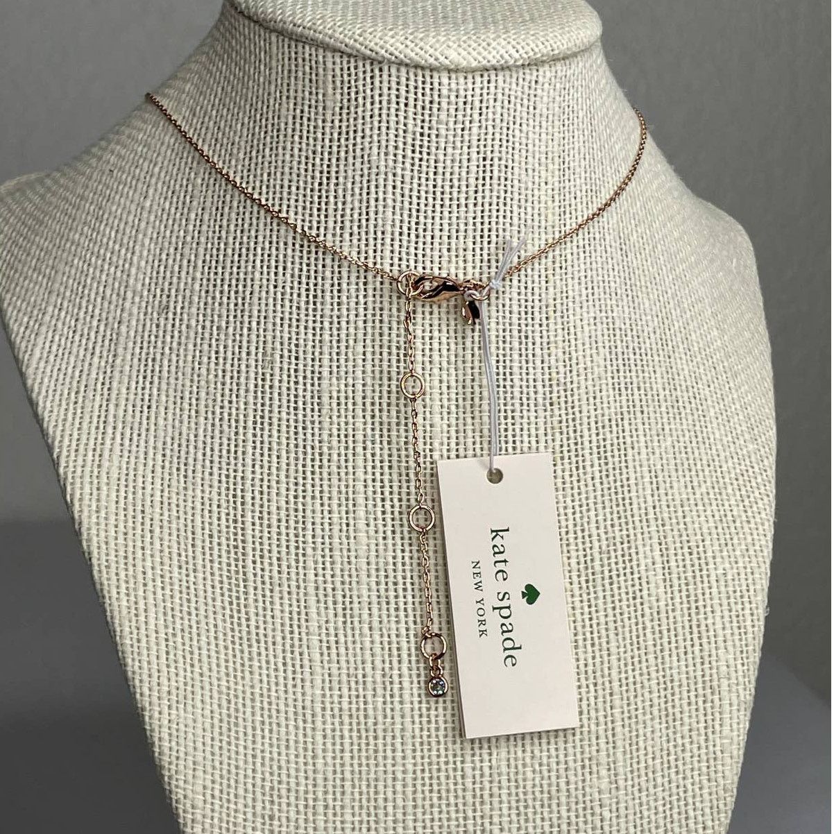 Kate Spade Kate Spade everyday spade glitter enamel Rose Gold Necklace Size ONE SIZE - 4 Thumbnail