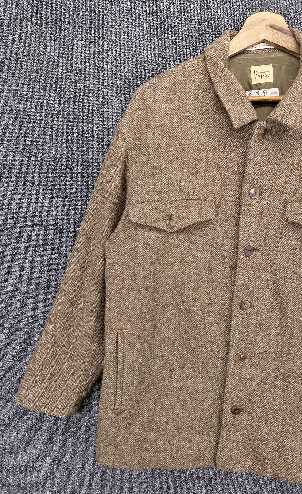 Issey Miyake × Japanese Brand Vintage Issey Miyake Papas Wool Button Up Jacket Size US M / EU 48-50 / 2 - 3 Thumbnail