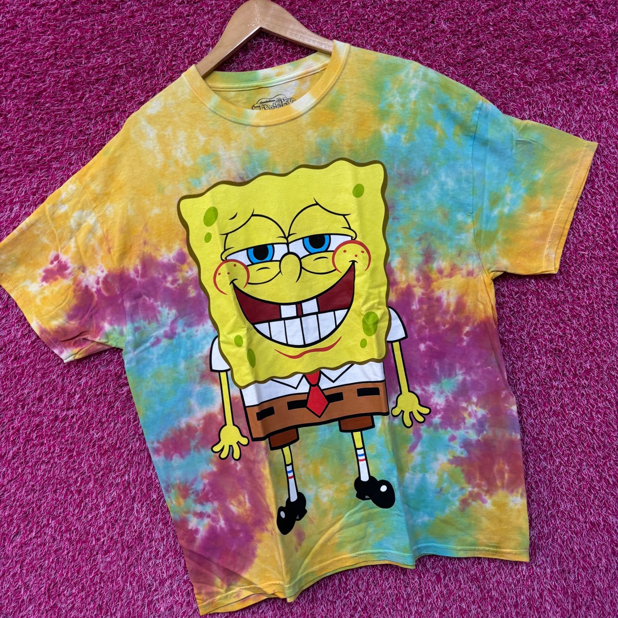 Nickelodeon Sponge Bob Nickelodeon Tie Dye Tshirt size XL Size US XL / EU 56 / 4 - 3 Thumbnail