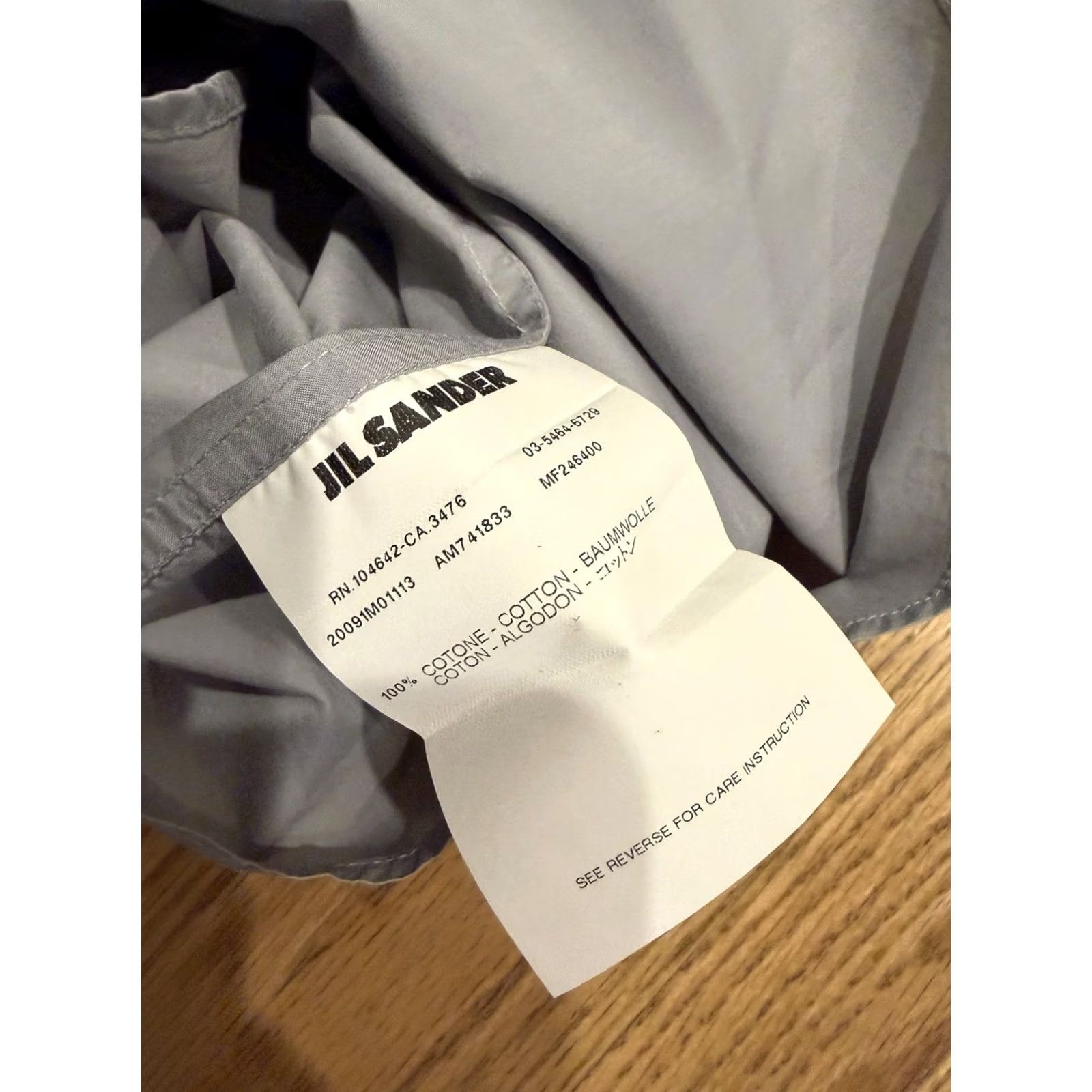 Jil Sander Jil Sander Shirt Men’s 15.5 39 Stripe Italy Gray Tailor Made Cut & Sew Button Up Shirt Fashion/Business Casual Dress Shirt Size US L / EU 52-54 / 3 - 7 Thumbnail
