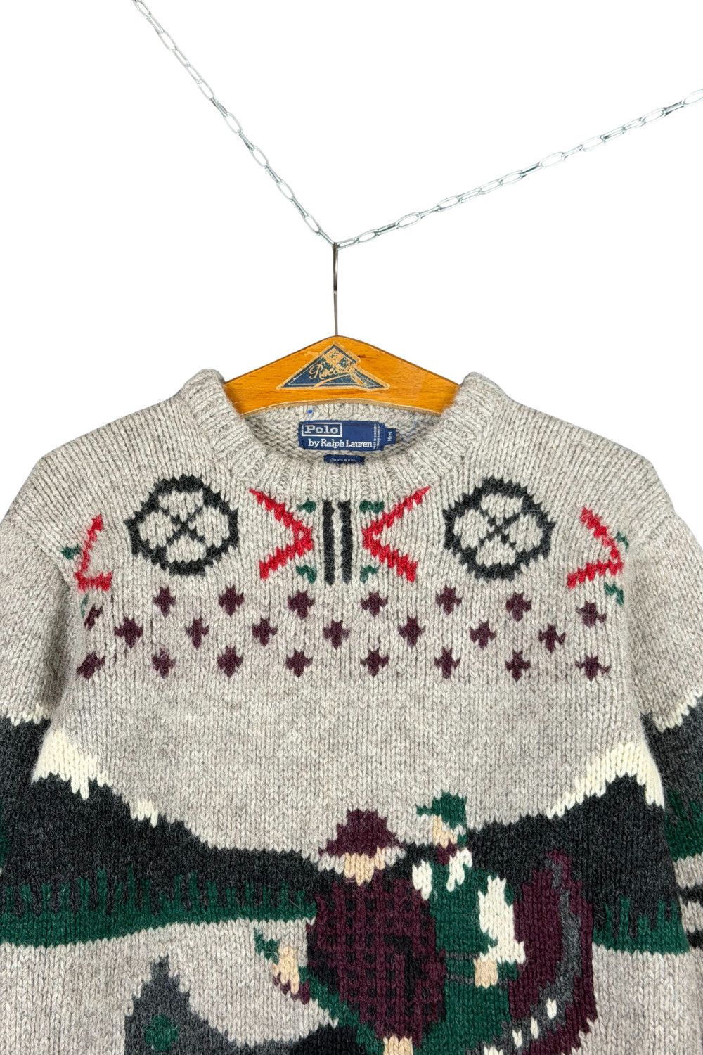Polo Ralph Lauren Polo Ralph Lauren fw93 Canoe Hand Knit Wool Sweater Size US M / EU 48-50 / 2 - 7 Thumbnail