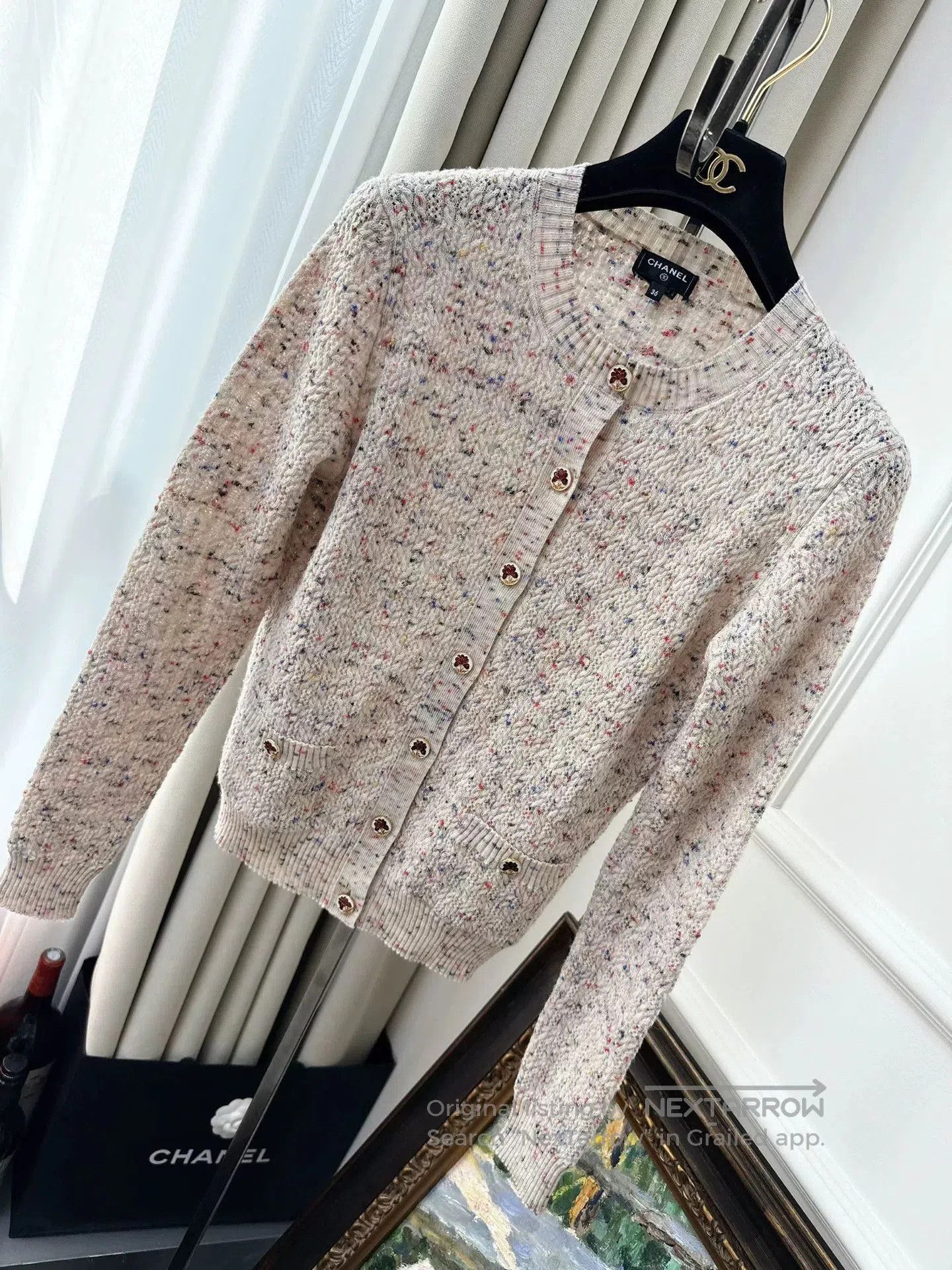 Chanel Chanel 25A Colorful Knitted Cardigan. Size US S / EU 44-46 / 1 - 1 Thumbnail
