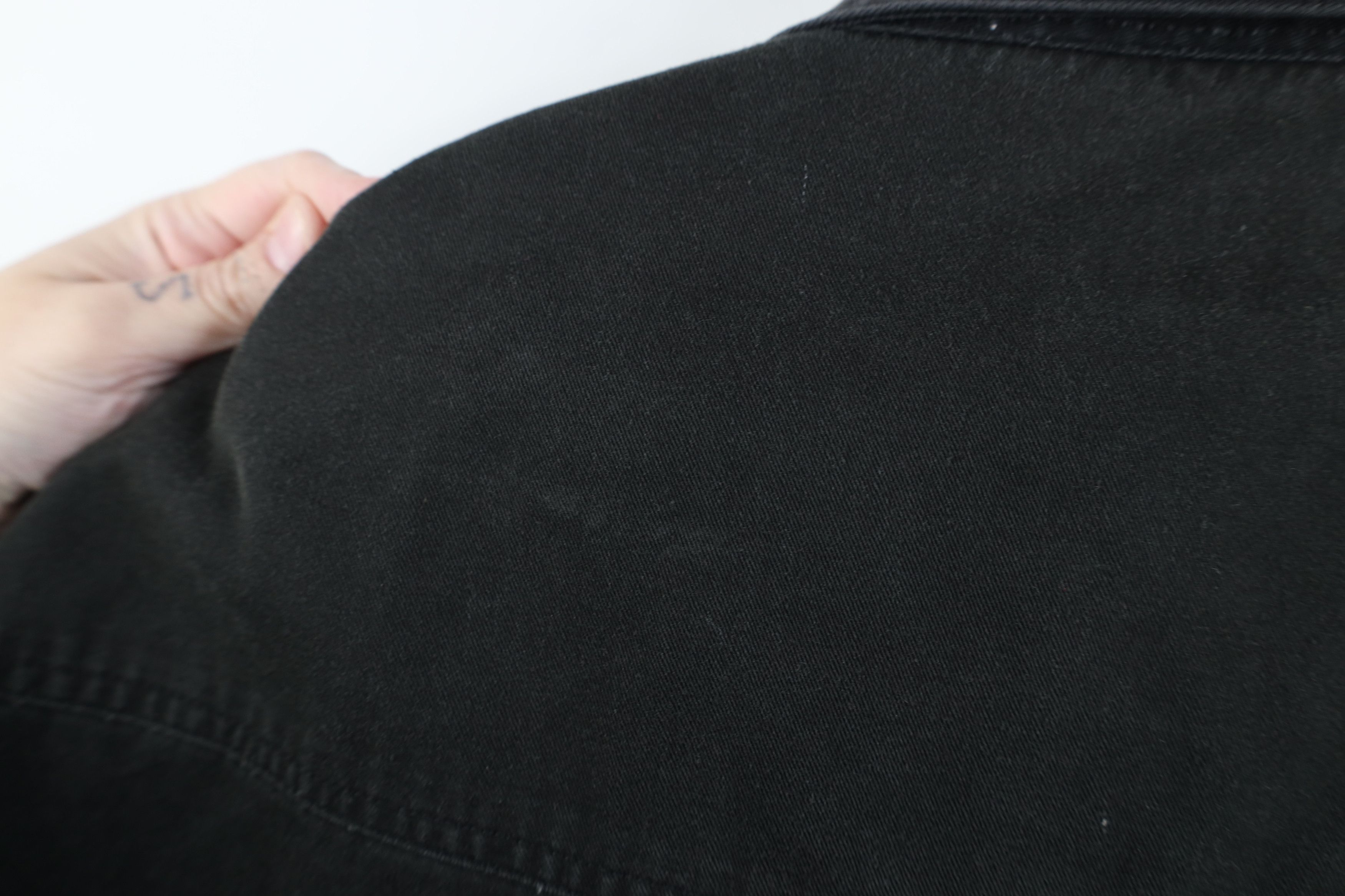 Vintage Vintage 90s Streetwear Western Denim Button Shirt Black Size US XL / EU 56 / 4 - 13 Thumbnail