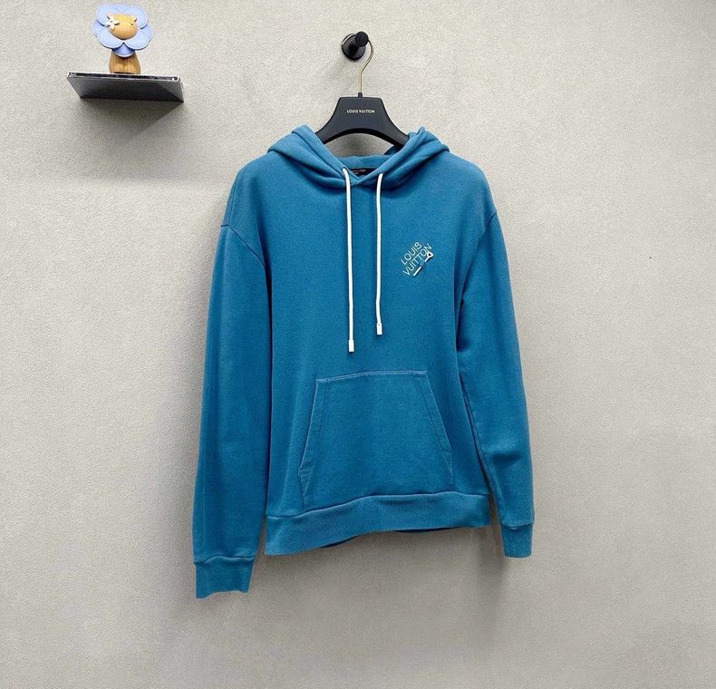 Louis Vuitton Louis Vuitton Blue Hoodie 2504-Nextarrow Size US S / EU 44-46 / 1 - 3 Thumbnail