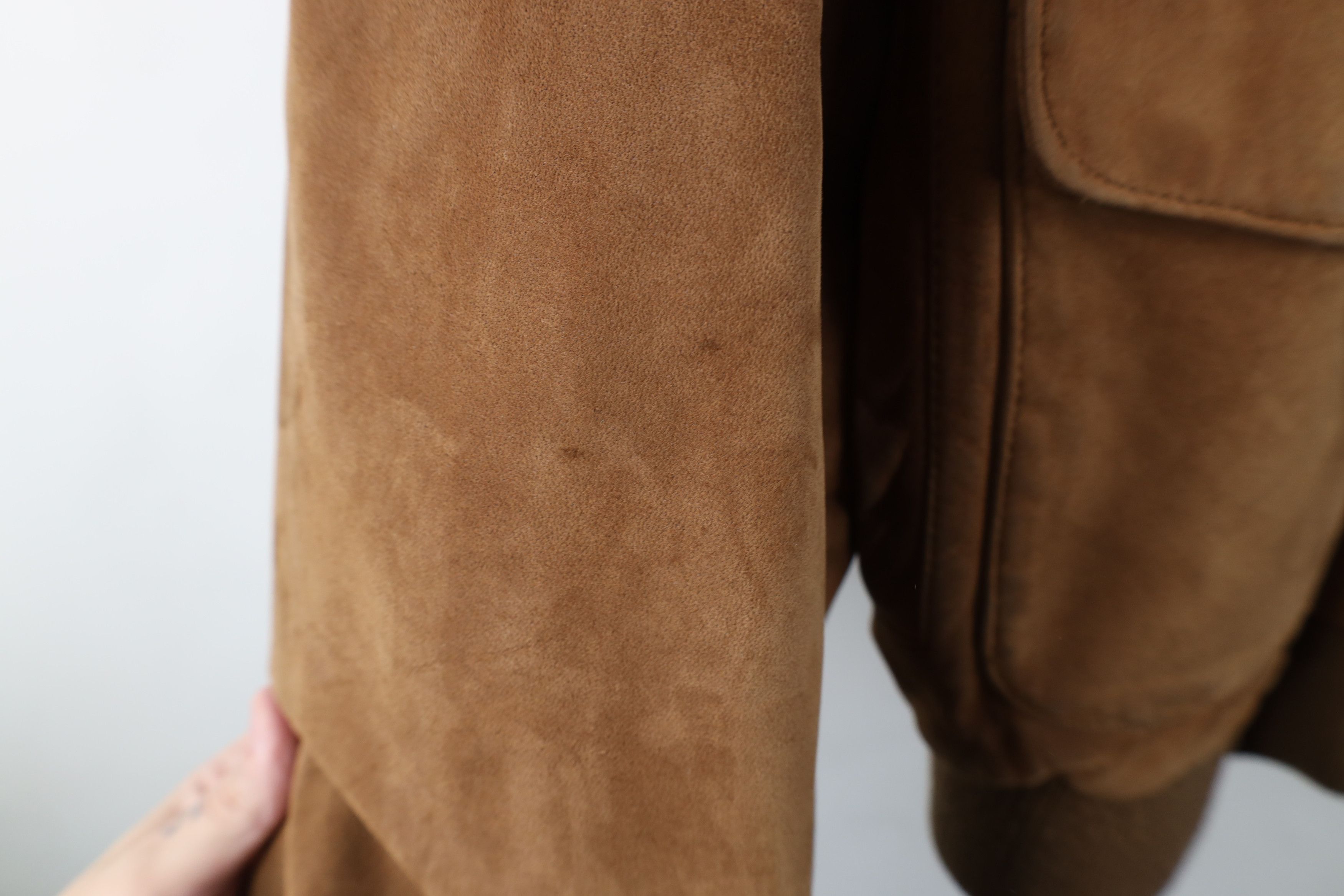 Vintage Vintage 90s Streetwear Suede Leather Flight Bomber Jacket Size US L / EU 52-54 / 3 - 8 Thumbnail