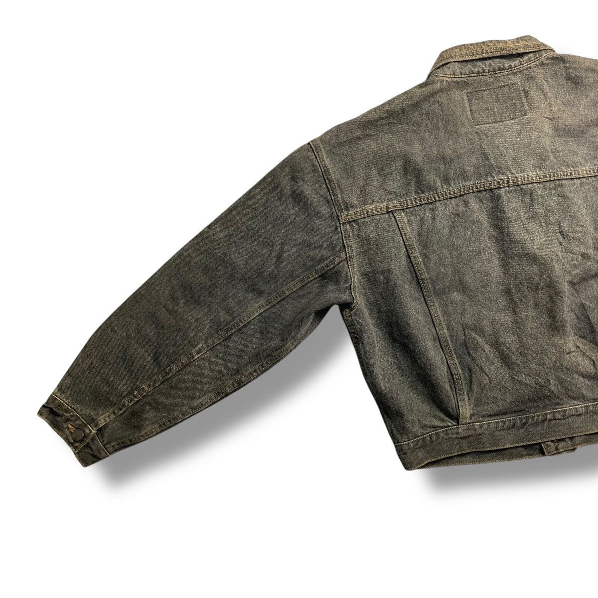 Hysteric Glamour 🇯🇵 VINTAGE GL HEART CROPPED WASHED DENIM JACKET Size US M / EU 48-50 / 2 - 6 Thumbnail