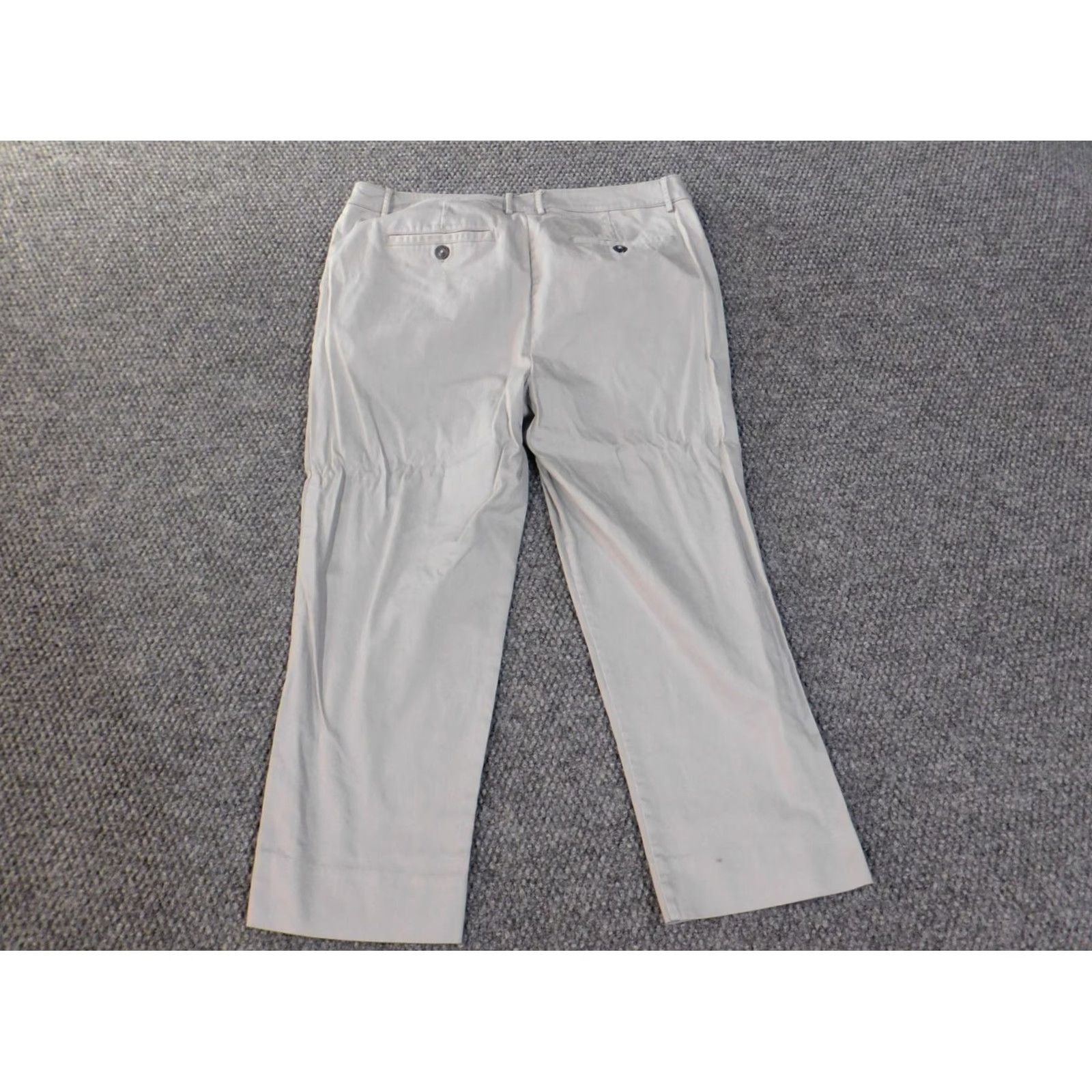 Vintage Simply Vera Wang Pants 10 gray straight Womens chino classic stretch cotton Size 24" / US 00 / IT 34 - 7 Thumbnail