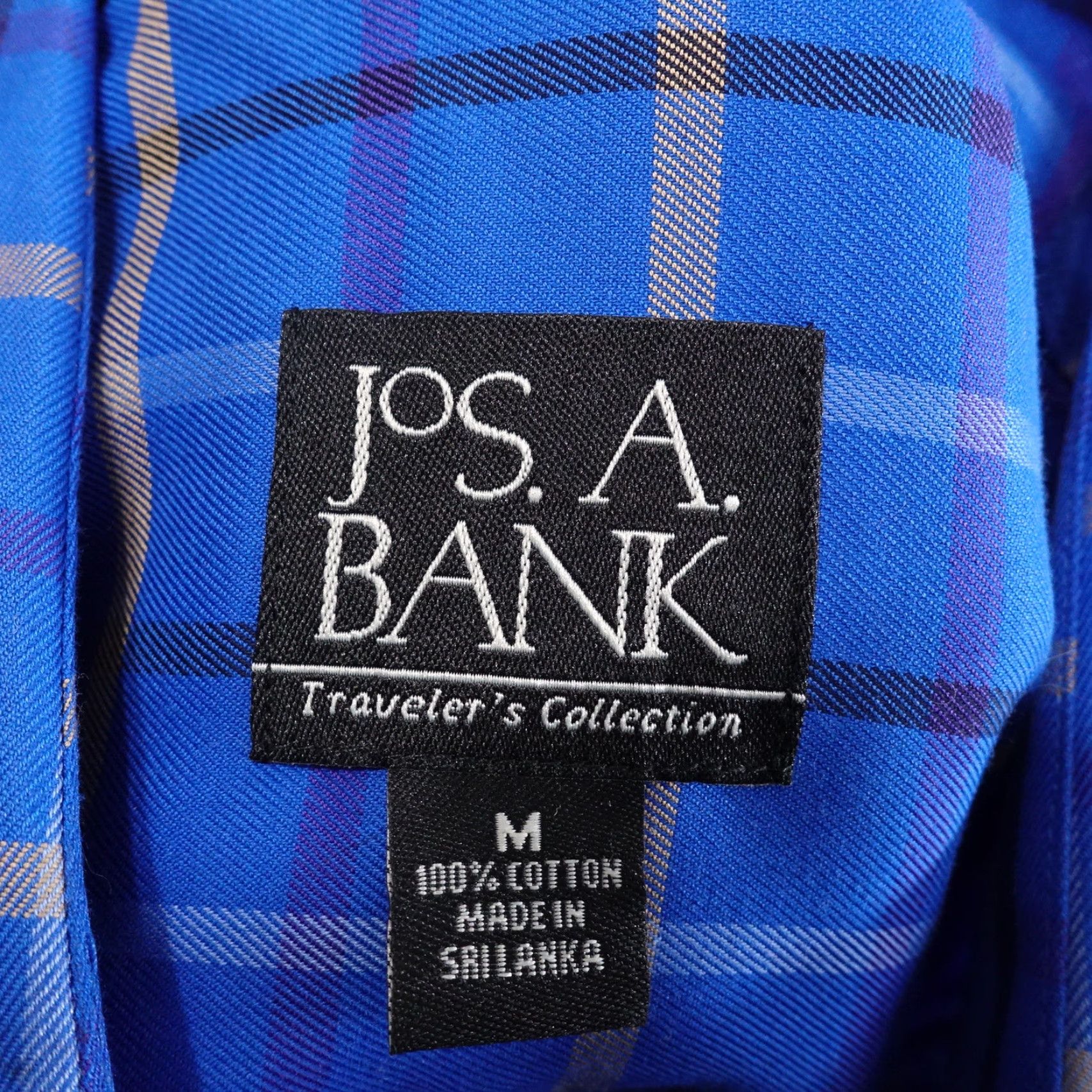 Jos. A. Bank JOS A BANK TRAVELER'S COLLECTION BLUE BUTTON DOWN SHIRT MENS SZ M Size US M / EU 48-50 / 2 - 6 Thumbnail
