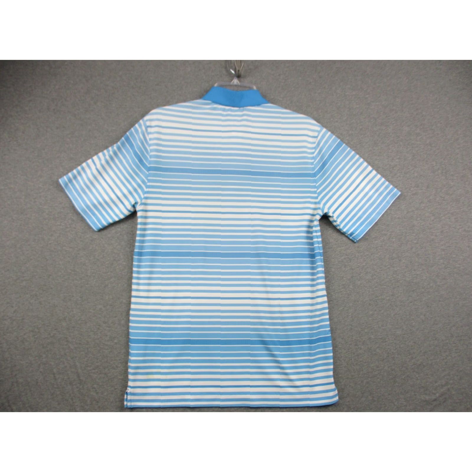 Nike Nike Golf Polo Shirt Small Men’s Standard Fit Dri-Fit Sky Blue Logo Striped Nike Dri-Fit Polo Shirt Polo Size US S / EU 44-46 / 1 - 3 Thumbnail