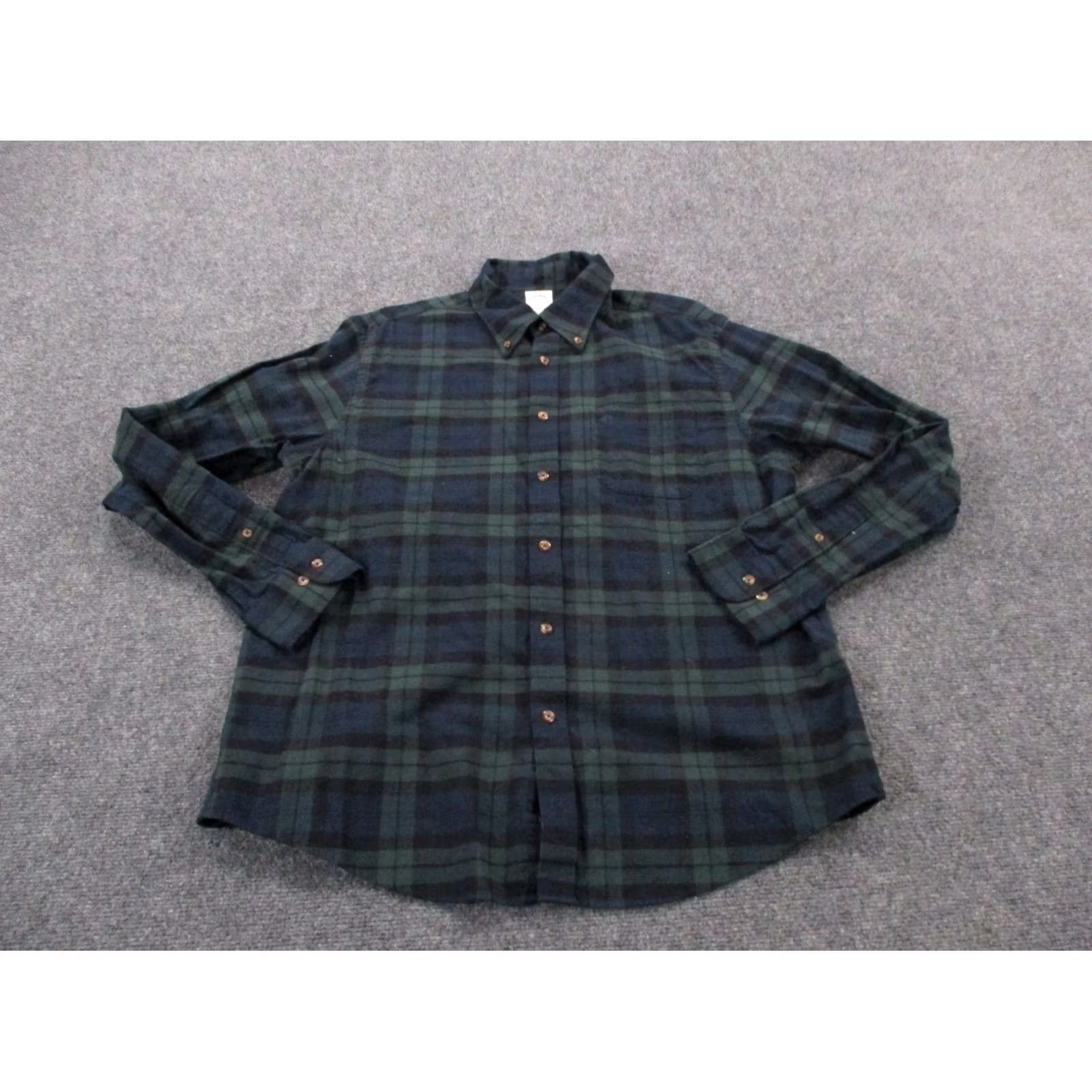 Brooks Brothers Brooks Brothers Shirt Mens L Plaid Regent Fit Button-Up Long Sleeve Collared Knit Cotton Multicolor Slim Casual Business Dress Modern 90s style? Size 42R - 2 Thumbnail