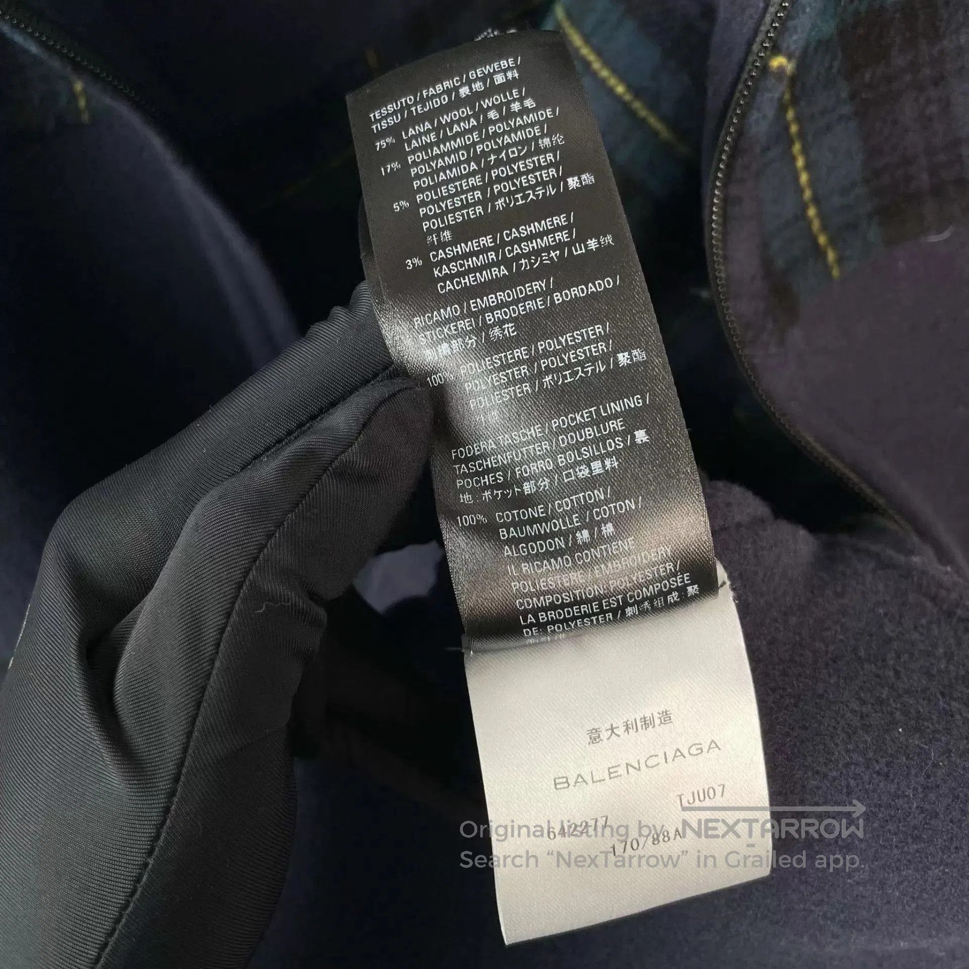 Balenciaga Multi Plaid Panel Zip. Size US S / EU 44-46 / 1 - 6 Thumbnail