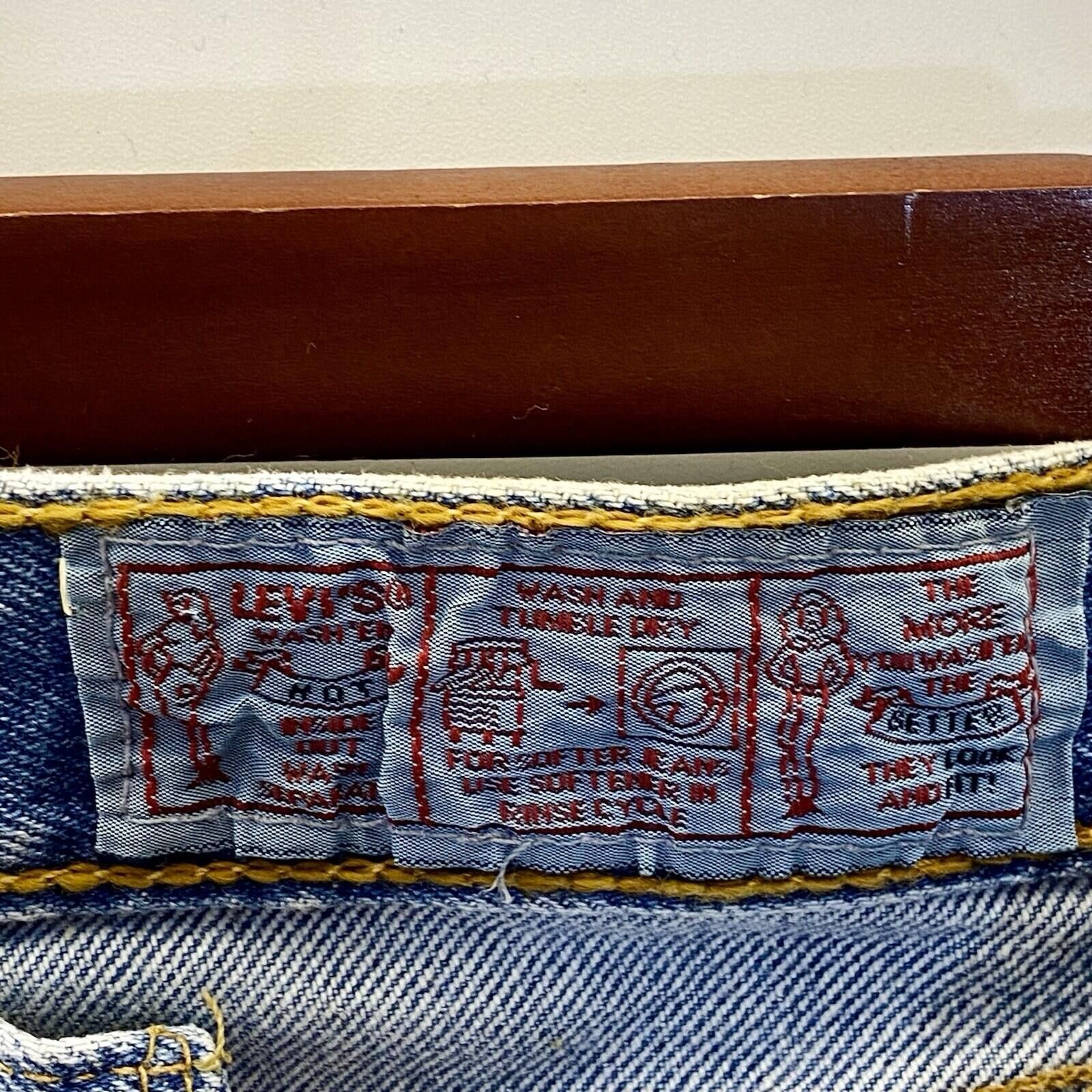 Levi's NWT LEVI'S 901 Used Look Blue Jeans Women 28x30 Made in USA Size 28" / US 6 / IT 42 - 7 Thumbnail