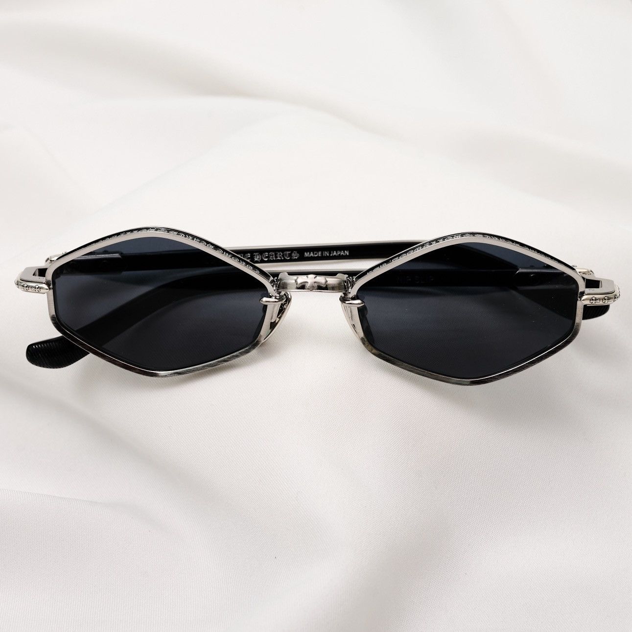 Chrome Hearts CHROME HEARTS NIP SLIP BRUSHED ALLOY/BLACK-BLACK-PLASTIC SUNGLASSES Size ONE SIZE - 6 Thumbnail