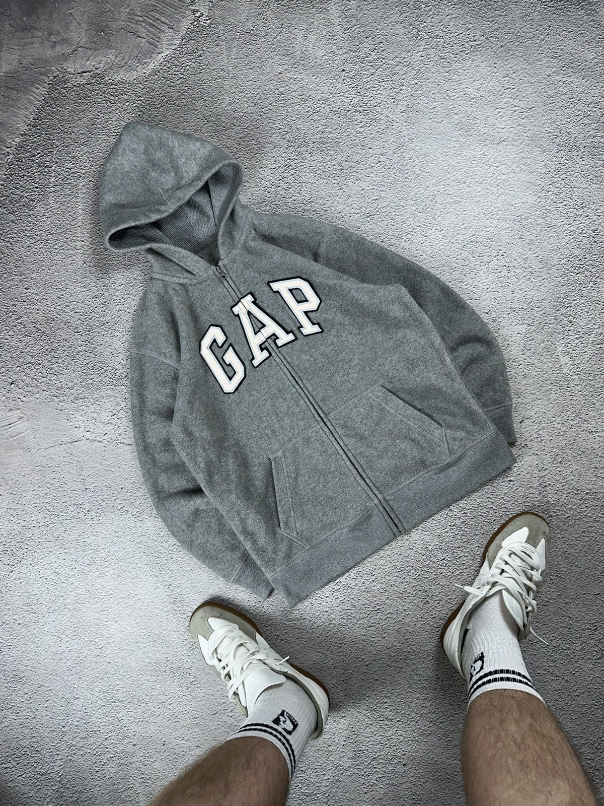 Gap Gap Fleece Full Zip Hoodie Reflective Big Logo Sportwear Size US M / EU 48-50 / 2 - 4 Thumbnail