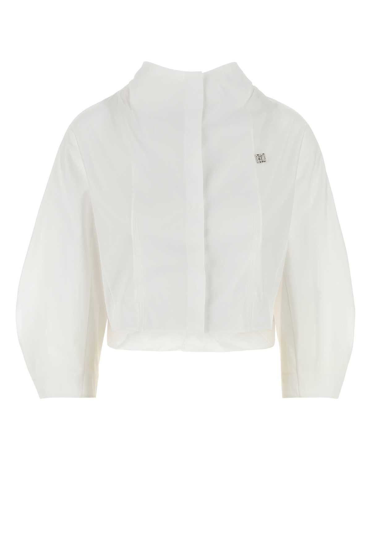 Givenchy White Poplin Shirt Size M / US 6-8 / IT 42-44 - 1 Thumbnail