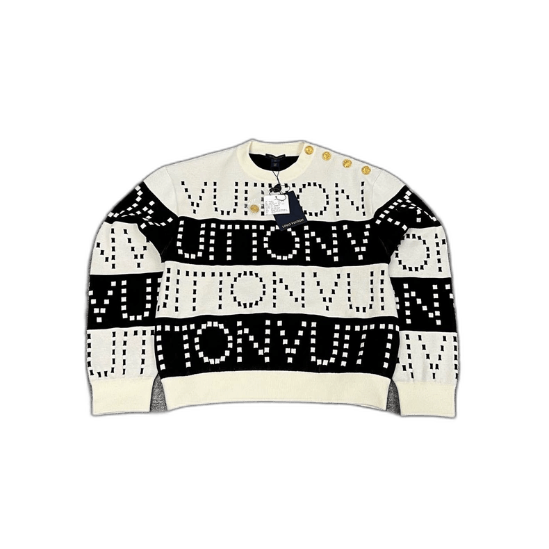 Louis Vuitton Louis Vuitton Black and White Long Sleeve Sweater Size M / US 6-8 / IT 42-44 - 1 Thumbnail