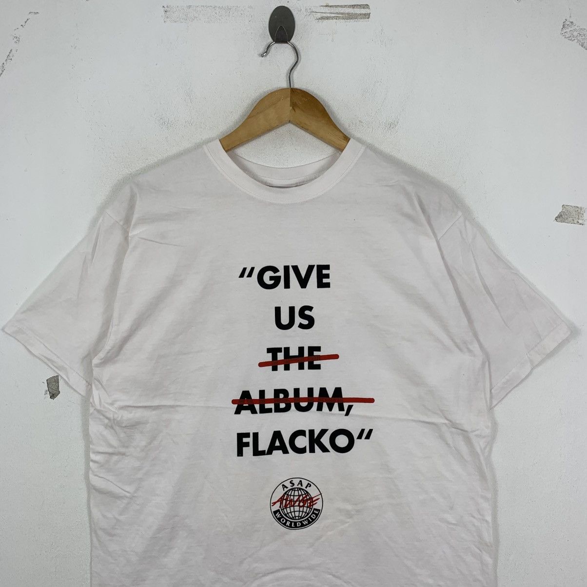 AWGE AWGE ASAP ROCKY Worldwide Give Us The Album Flacko Tshirt Size US M / EU 48-50 / 2 - 3 Thumbnail