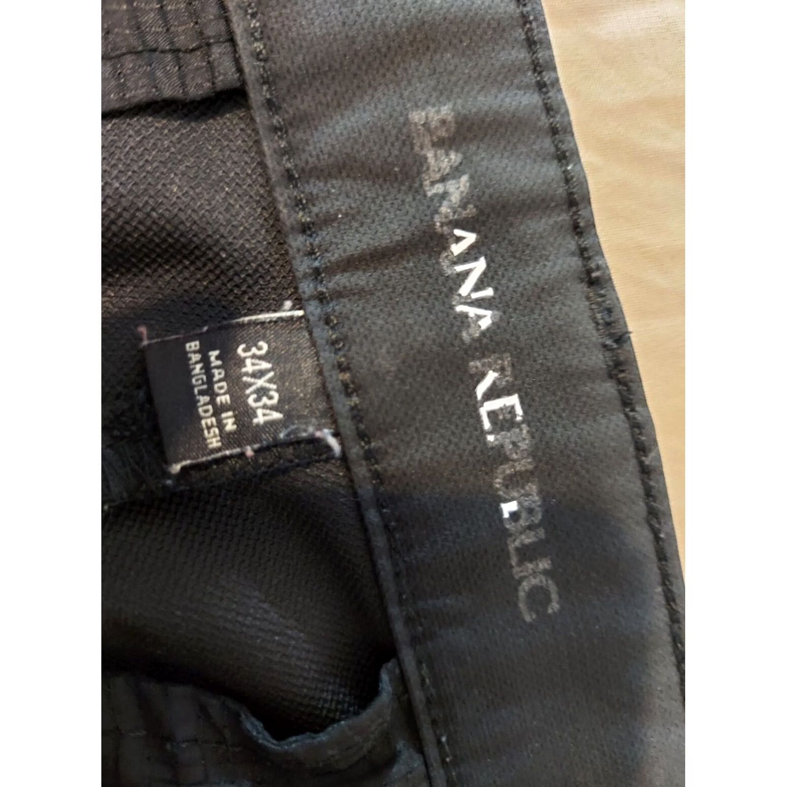 Banana Republic Banana Republic Mens Pants Khakis 34x34 Black Performance Dress Slack Trouser Size US 34 / EU 50 - 5 Thumbnail