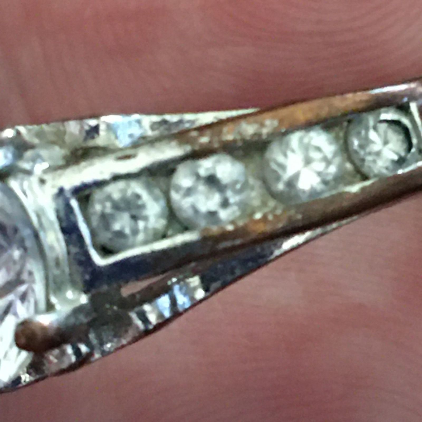 Vintage Vintage cubic zirconia wedding band ring Size ONE SIZE - 8 Thumbnail