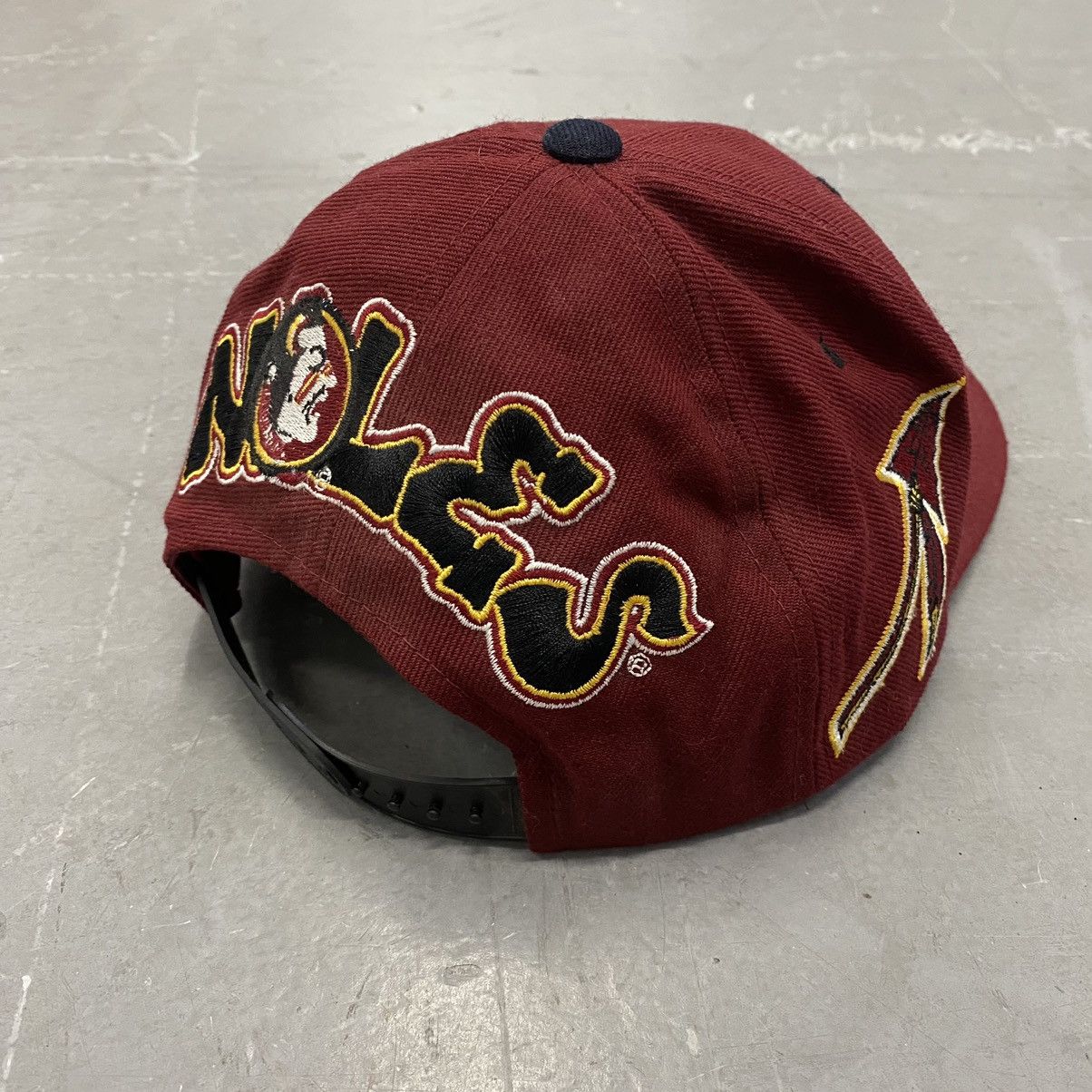 Top Of The World × Vintage Vtg 90s FSU Seminoles Top of the World Graffiti Snapback ToW Size ONE SIZE - 4 Thumbnail