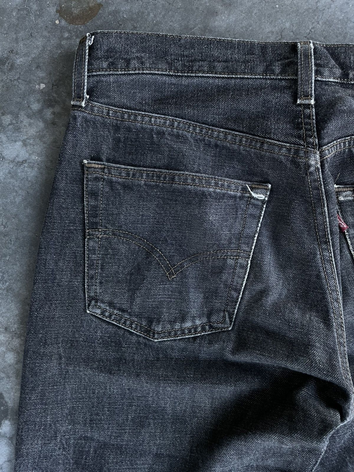Levi's × Vintage VTG 90s Levi's 501 Superblack (Dark Grey) #553 Size US 31 - 9 Thumbnail