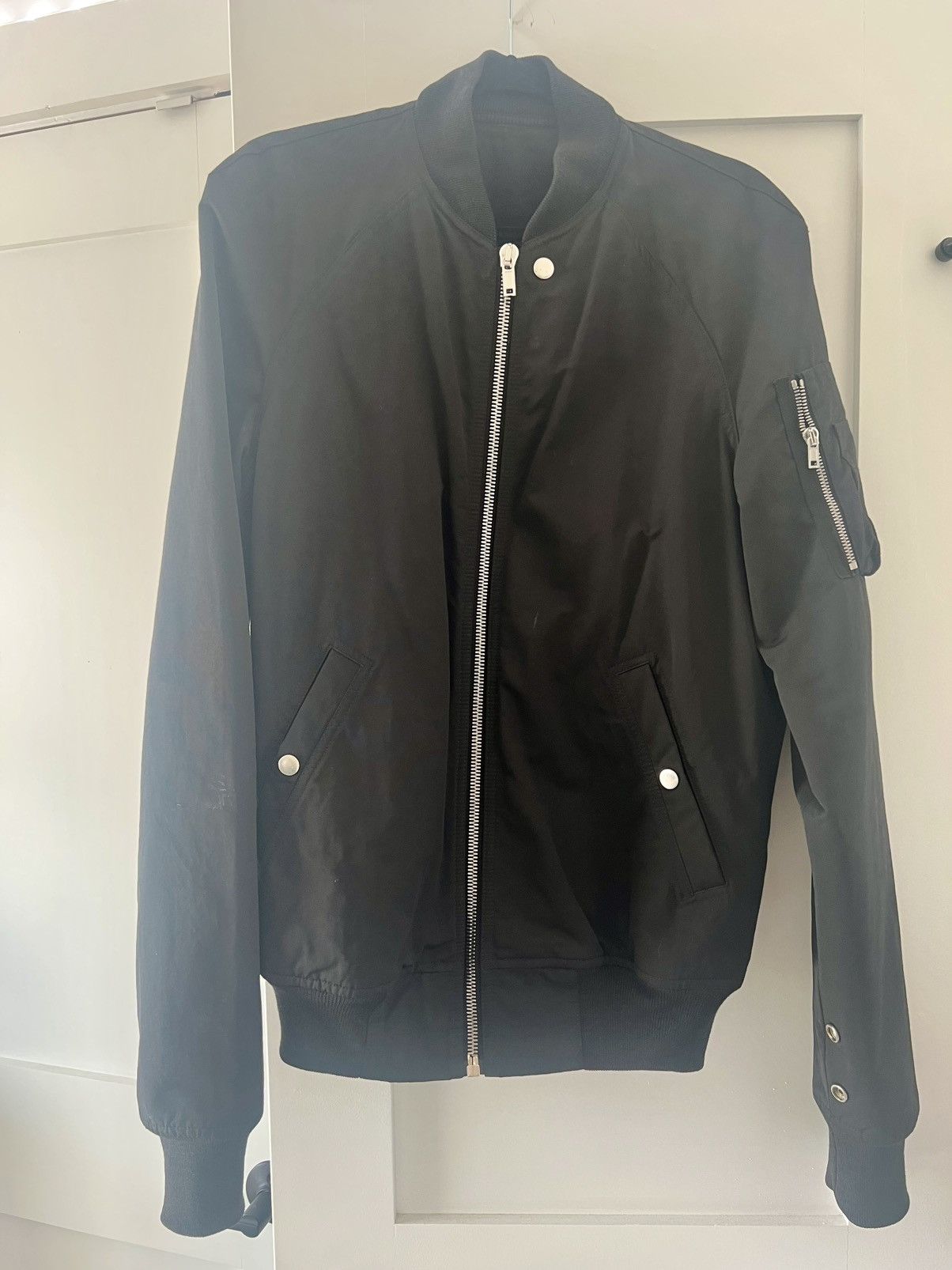Rick Owens Rick Owens Black Bomber Jacket Size US S / EU 44-46 / 1 - 1 Thumbnail