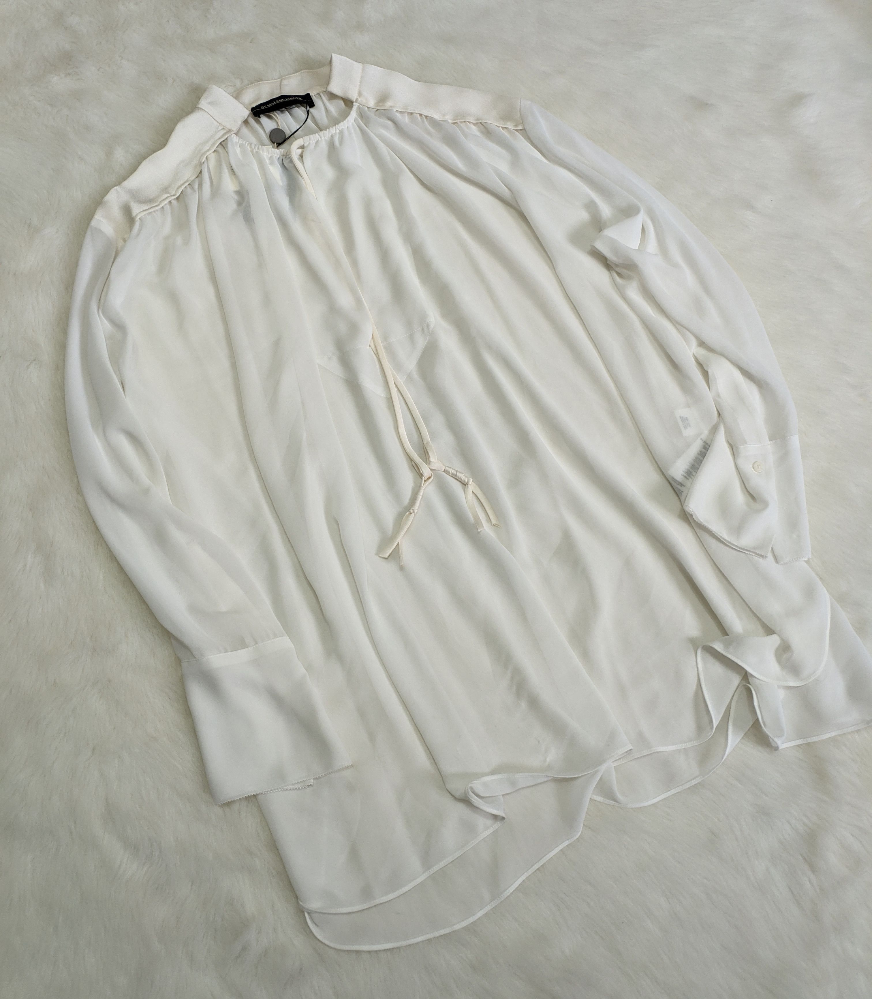 By Malene Birger BY MALENE BIRGER Bolivian Ruched Chiffon Blouse Top Tunic Size M / US 6-8 / IT 42-44 - 10 Thumbnail