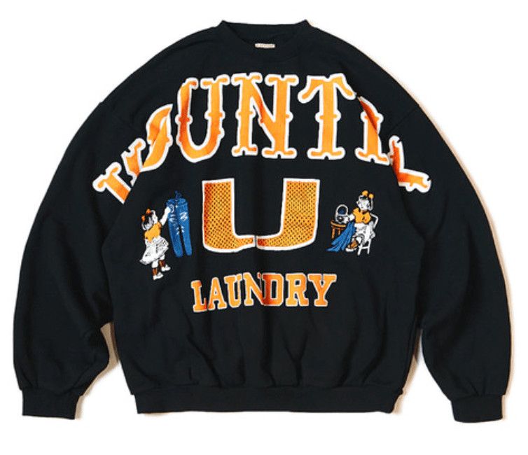 Kapital Big Kountry College Crewneck Sweatshirt Black Size US S / EU 44-46 / 1 - 1 Preview