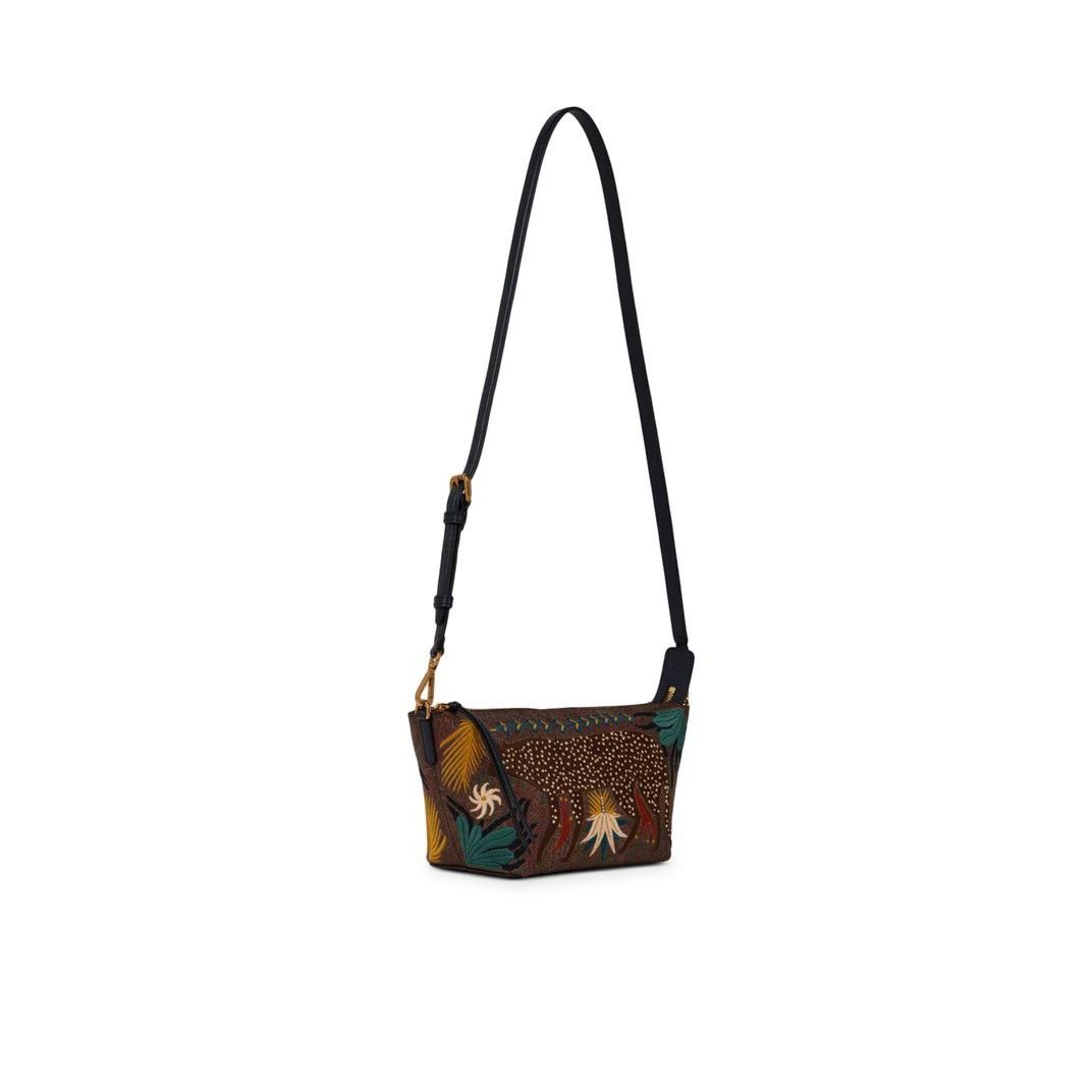 Etro ETRO Arnica Embroidery Brown Shoulder Bag New Size ONE SIZE - 3 Thumbnail