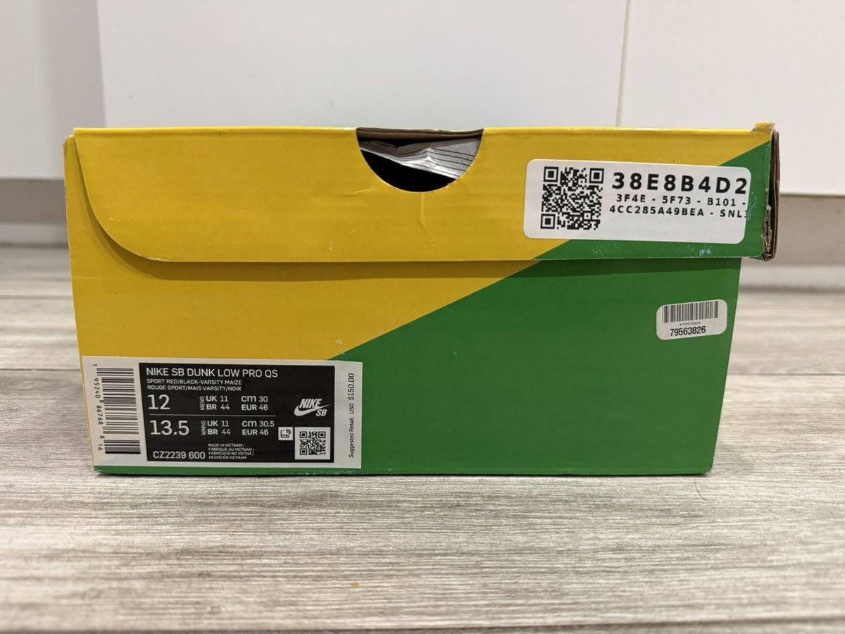 Nike Nike SB Dunk Low Pro QS What The Paul Red Black Noir Sz 12 Size US 12 / EU 45 - 17 Thumbnail